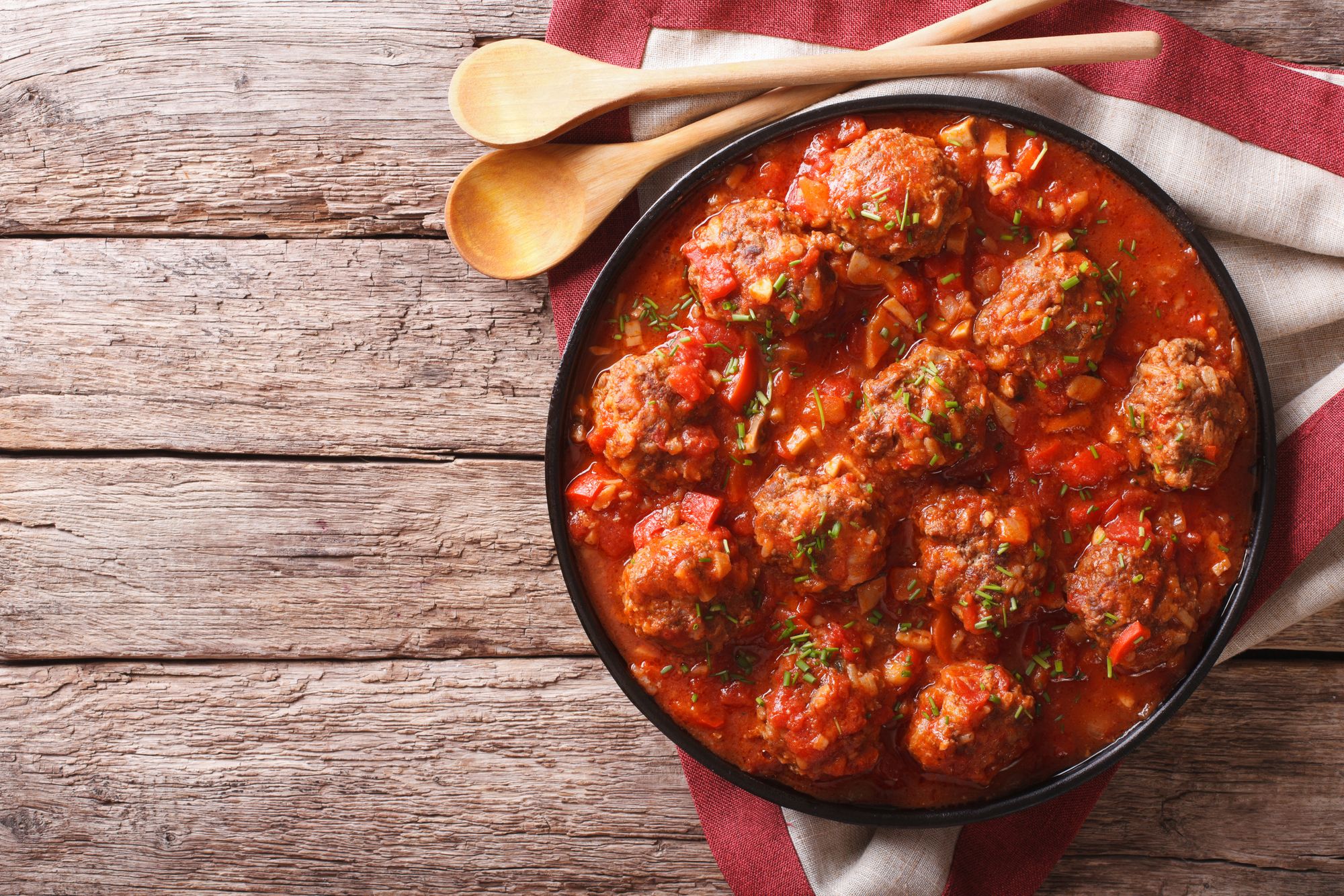 Albondigas Meatballs in Tomato and Lentil Sauce
