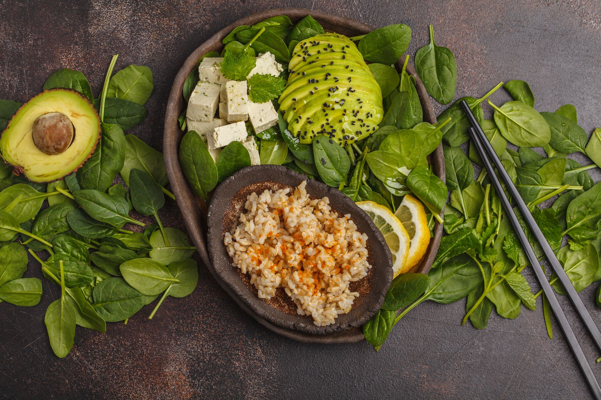 Avocado and Brown Rice Buddha Bowl