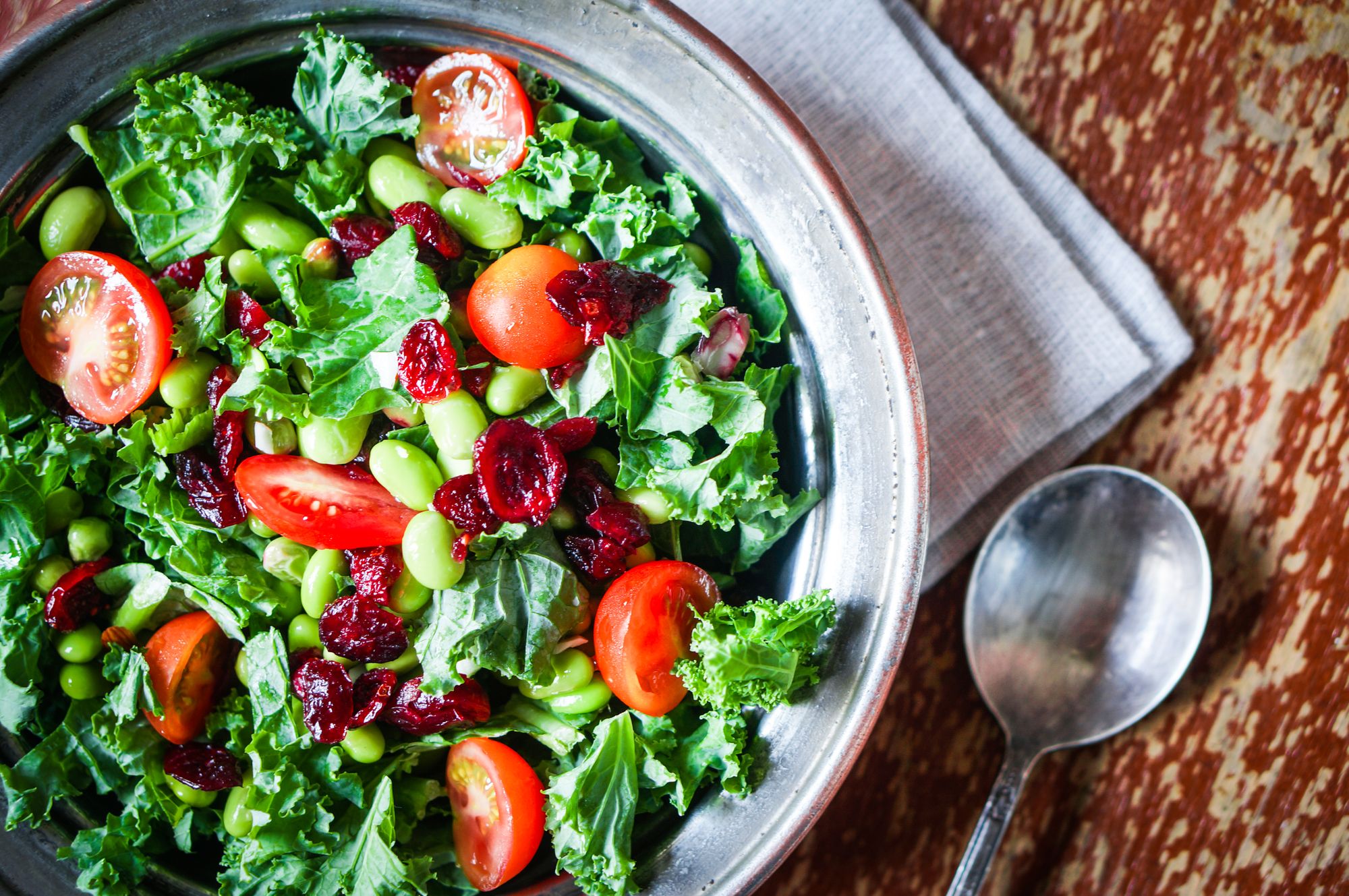 Gently Spiced Kale Salad