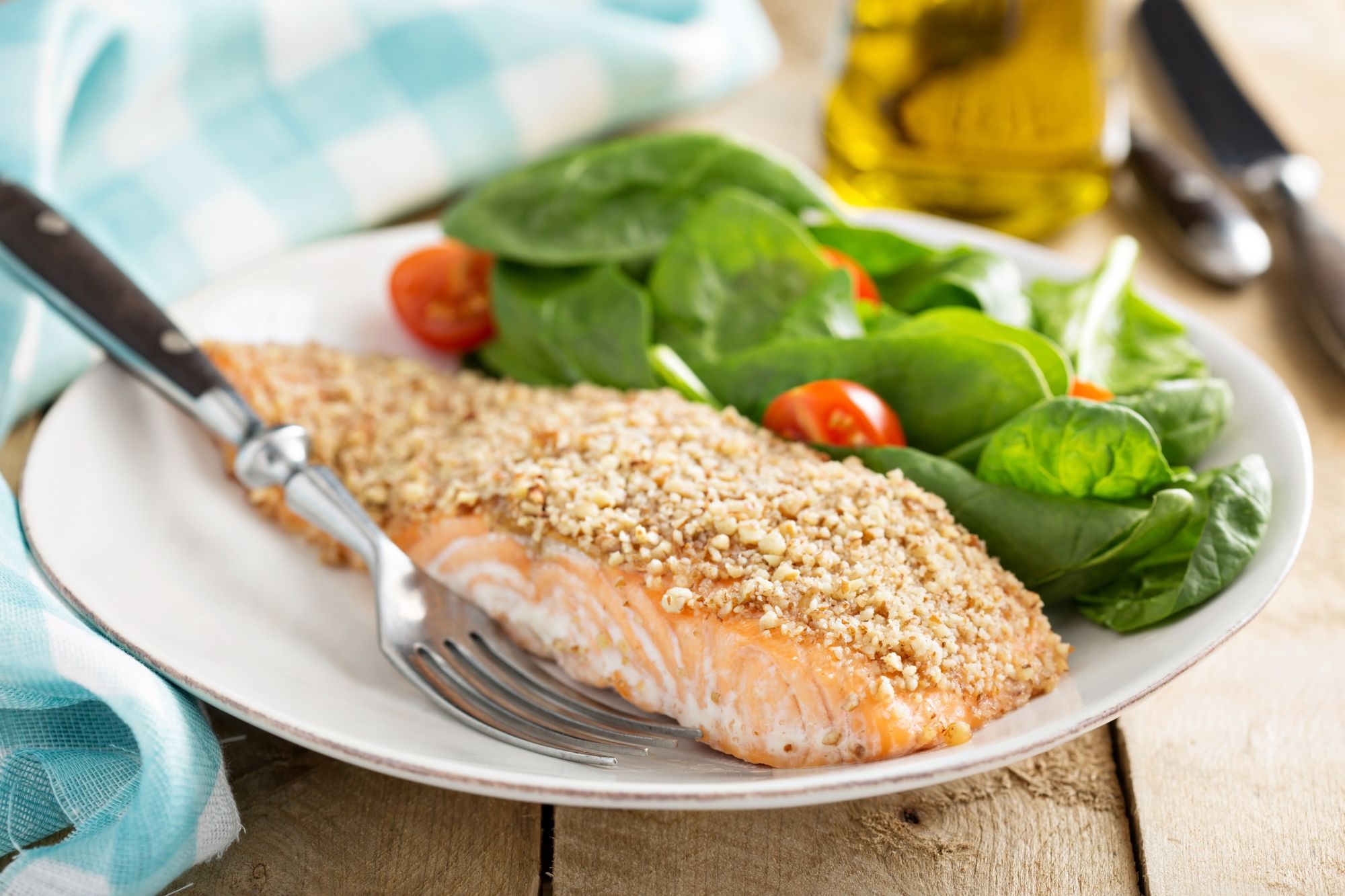 Almond-Crusted Salmon