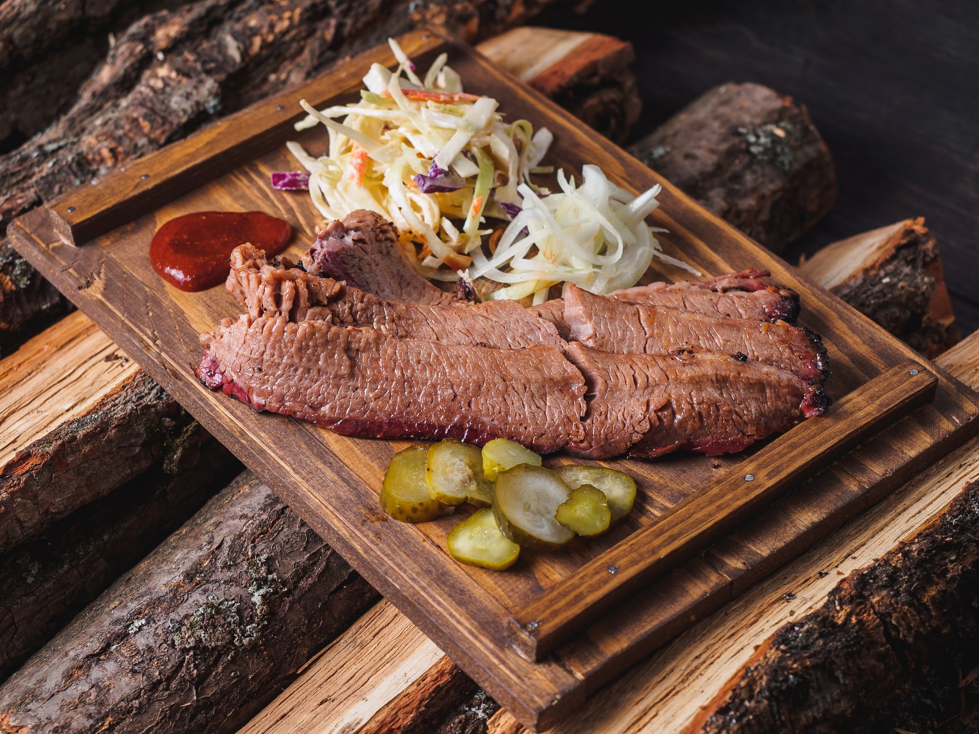 Venison with Homemade Red Slaw