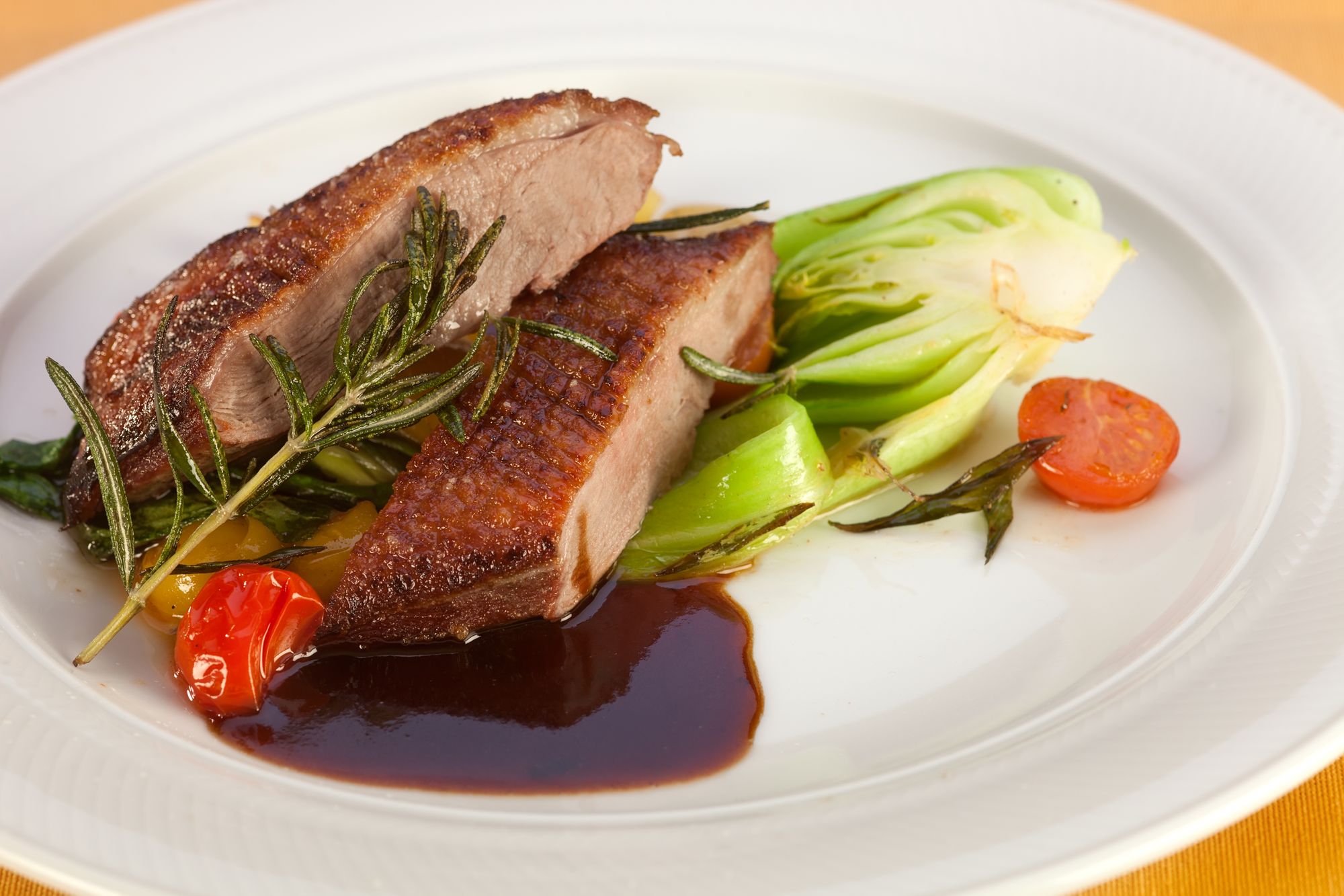 Roast Duck Breast in Wine Sauce