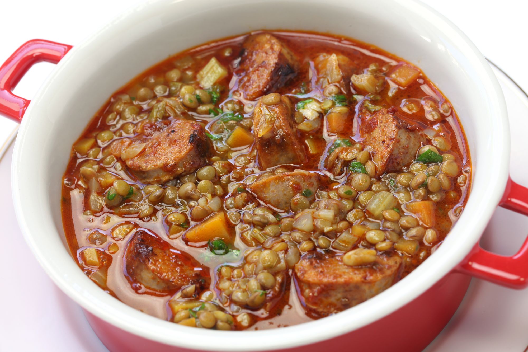 Hearty Sausage and Lentil Stew