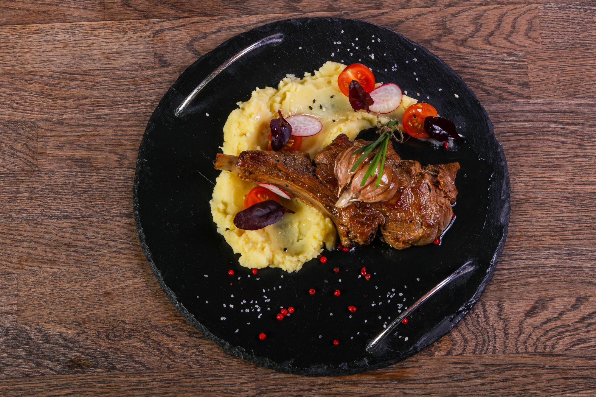 Rack of Lamb with Smoky Garlic Mash