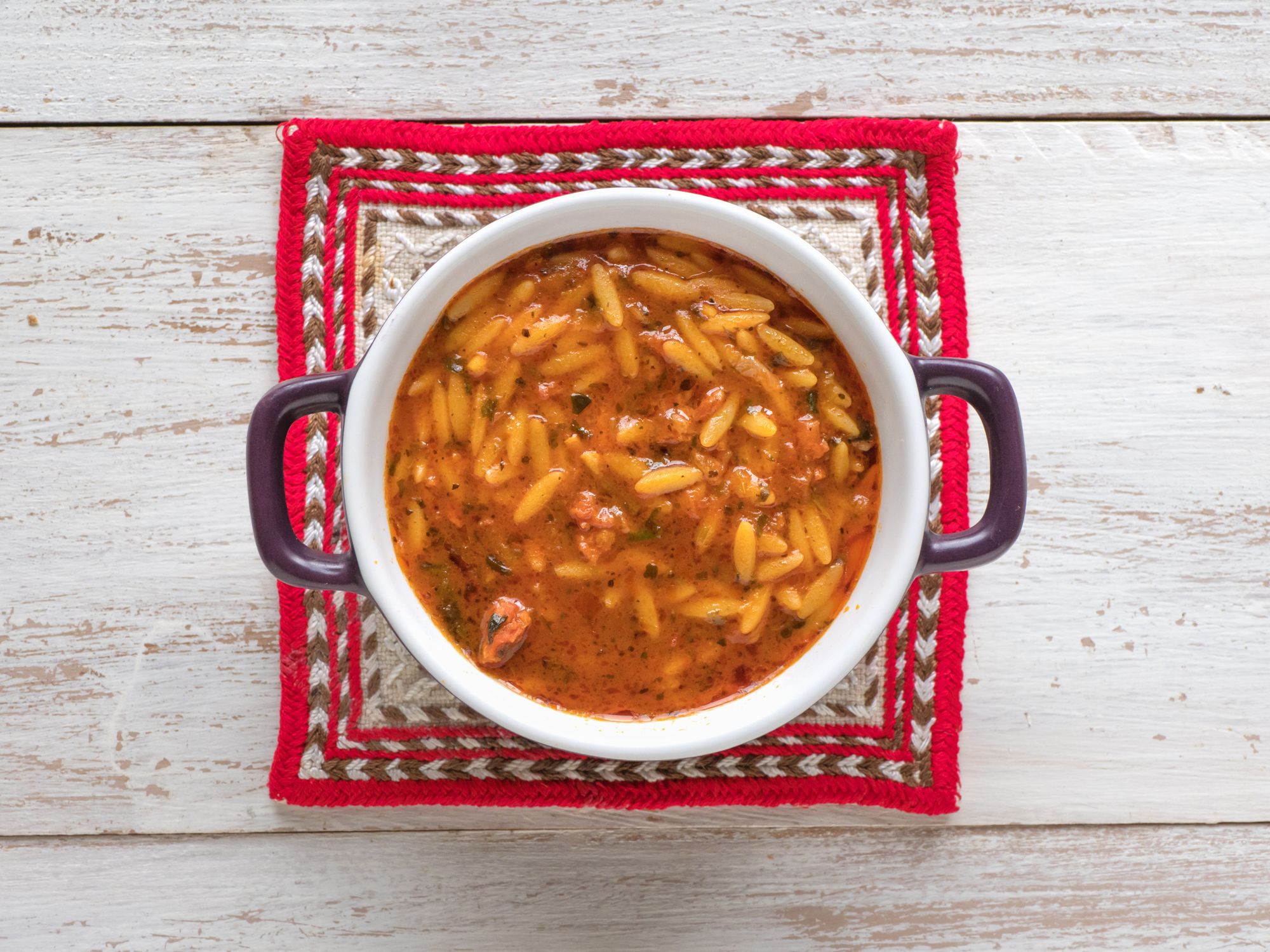 Smoky Orzo Soup
