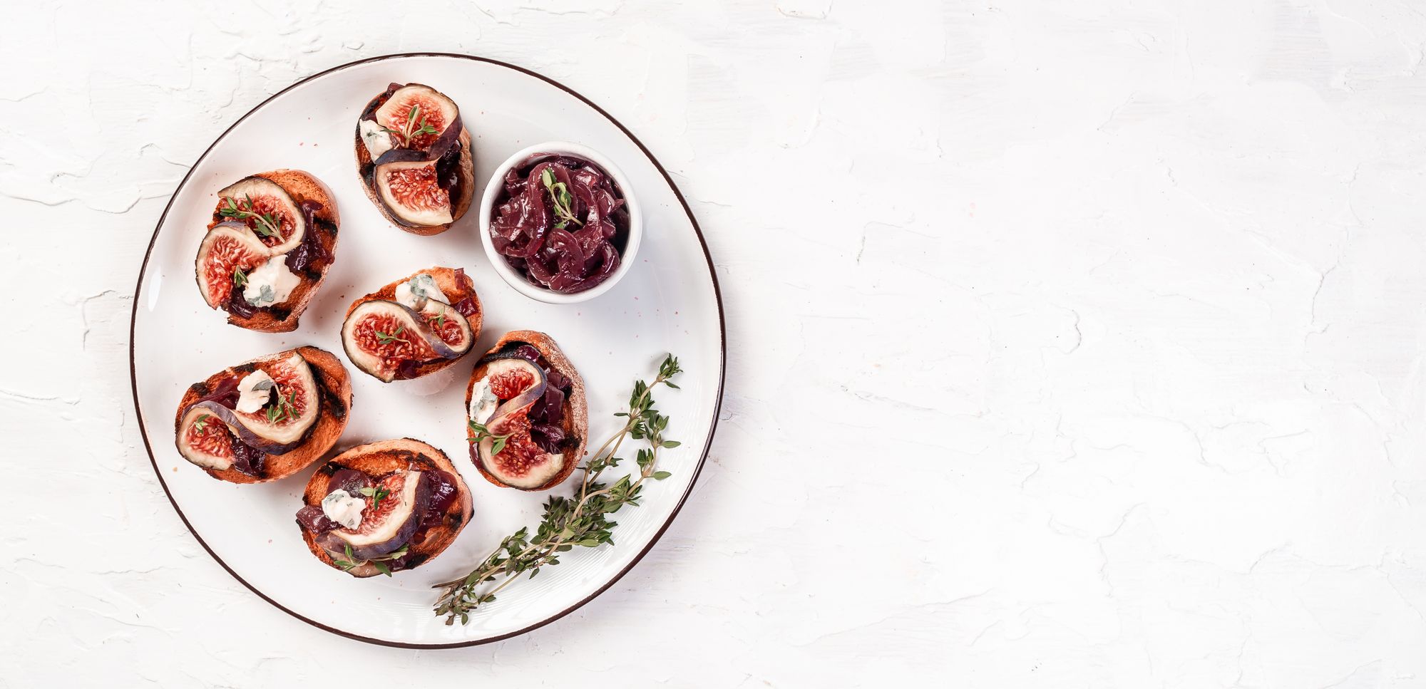 Honey, Fig, and Onion Crostini