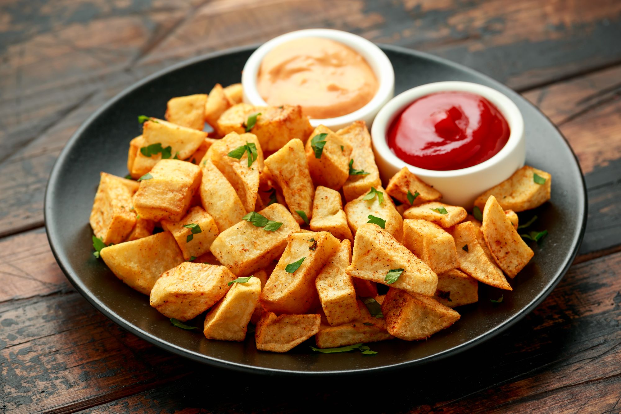 Simple Patatas with Salsa Brava