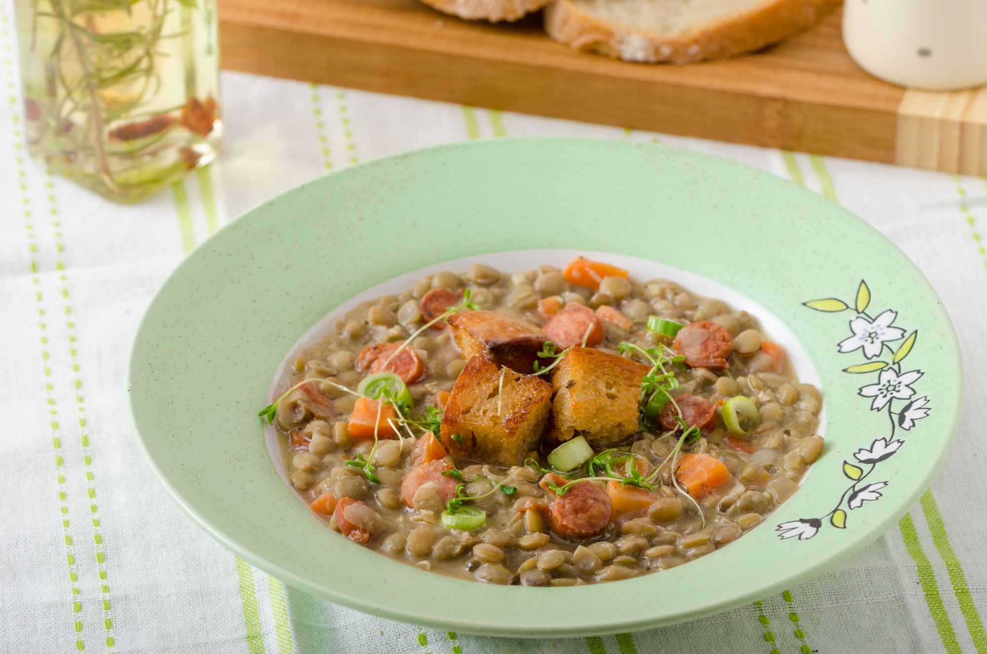 Sausage and Lentil Hotpot
