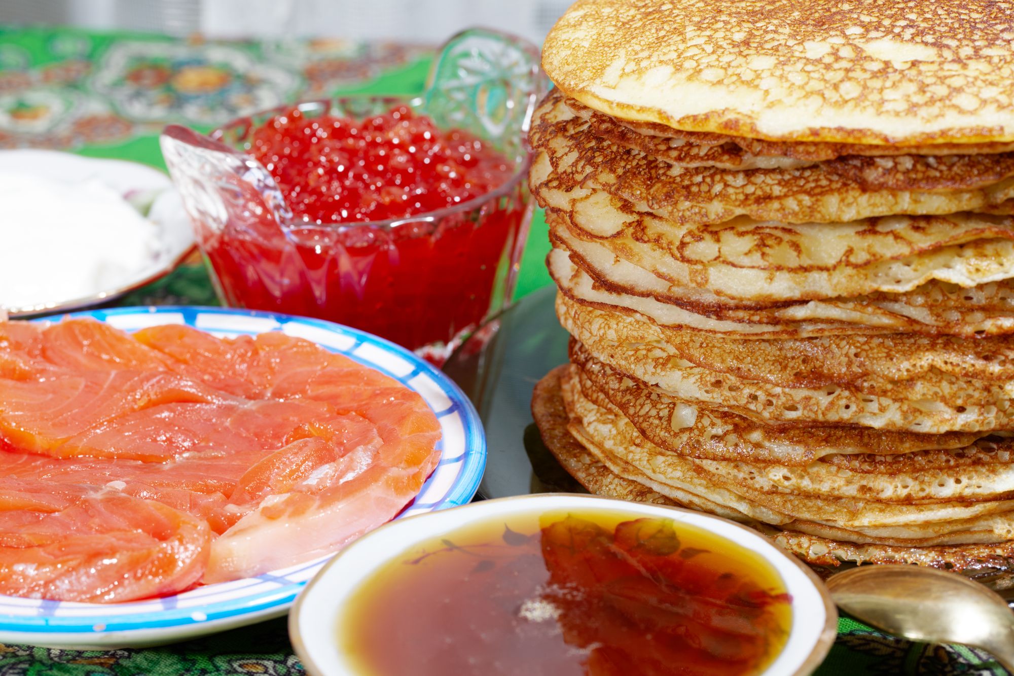 Salmon Scotch Pancakes