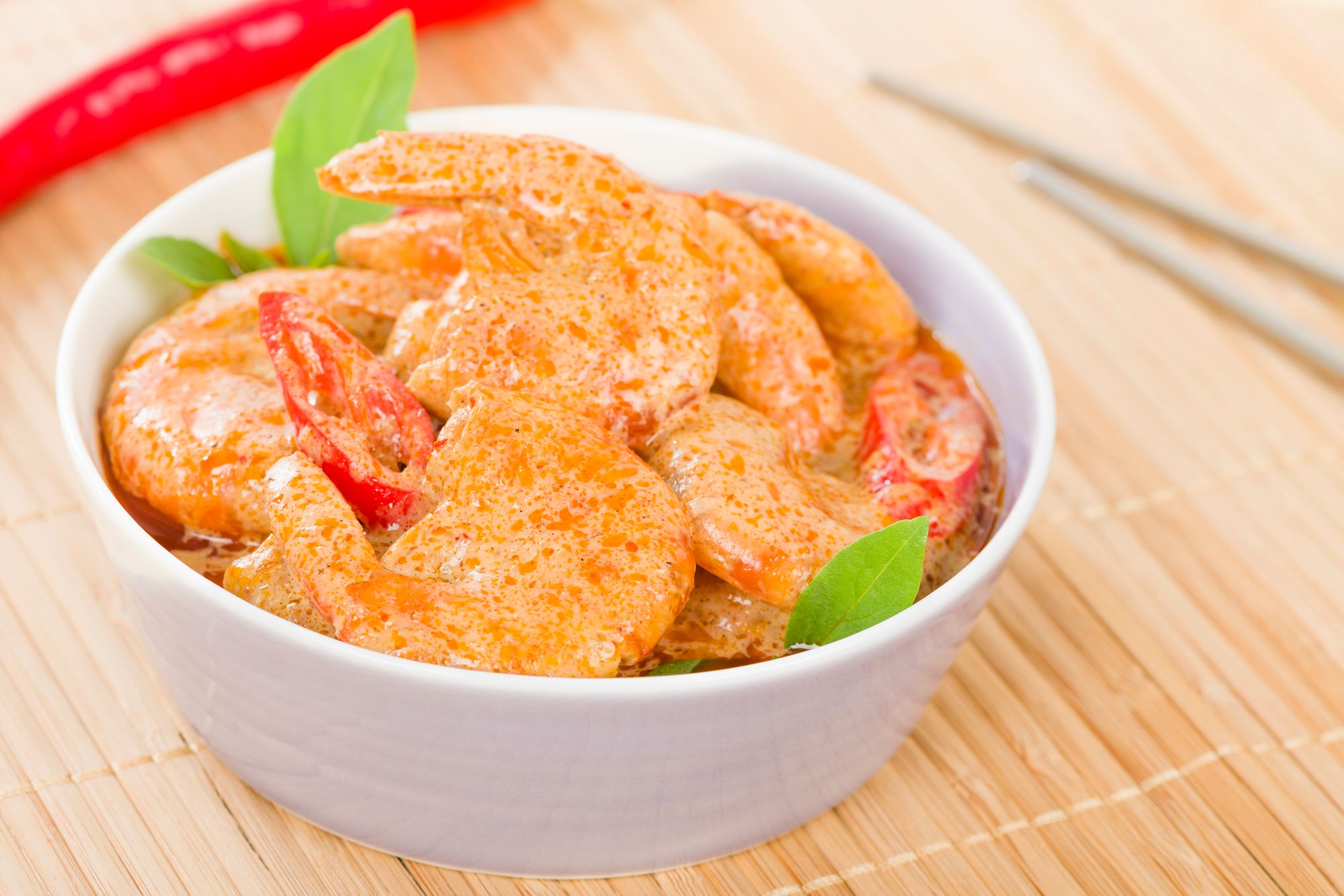 Coconut, Chilli, and Mustard Prawns
