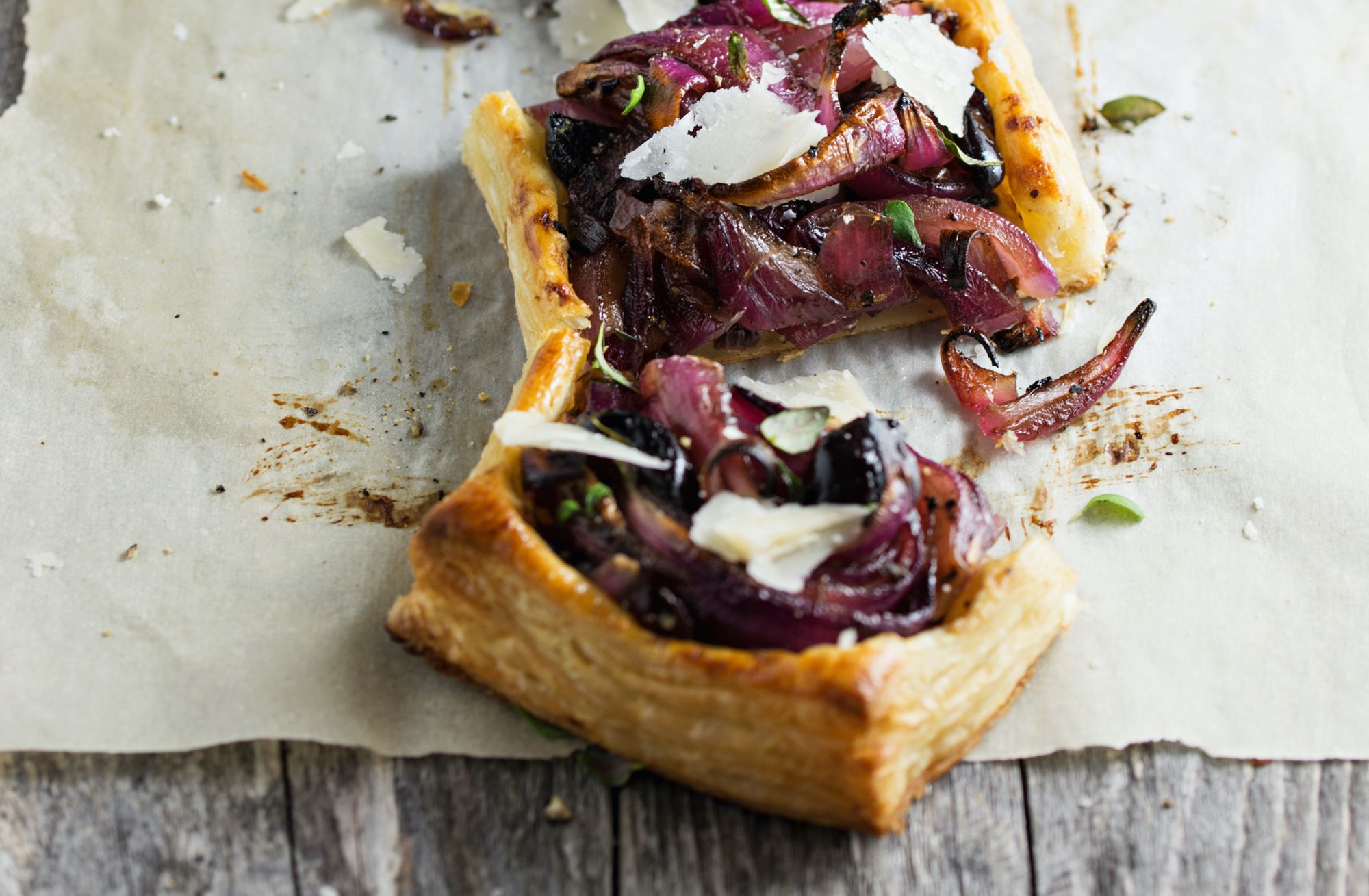 Beetroot and Onion Tart