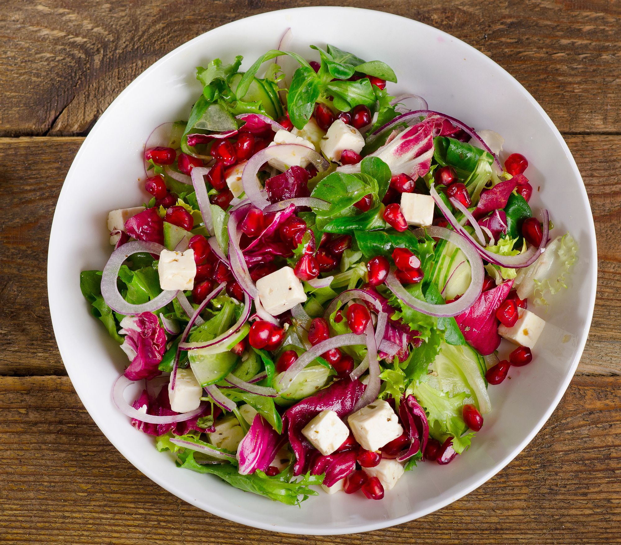 Feta and Pomegranate Salad