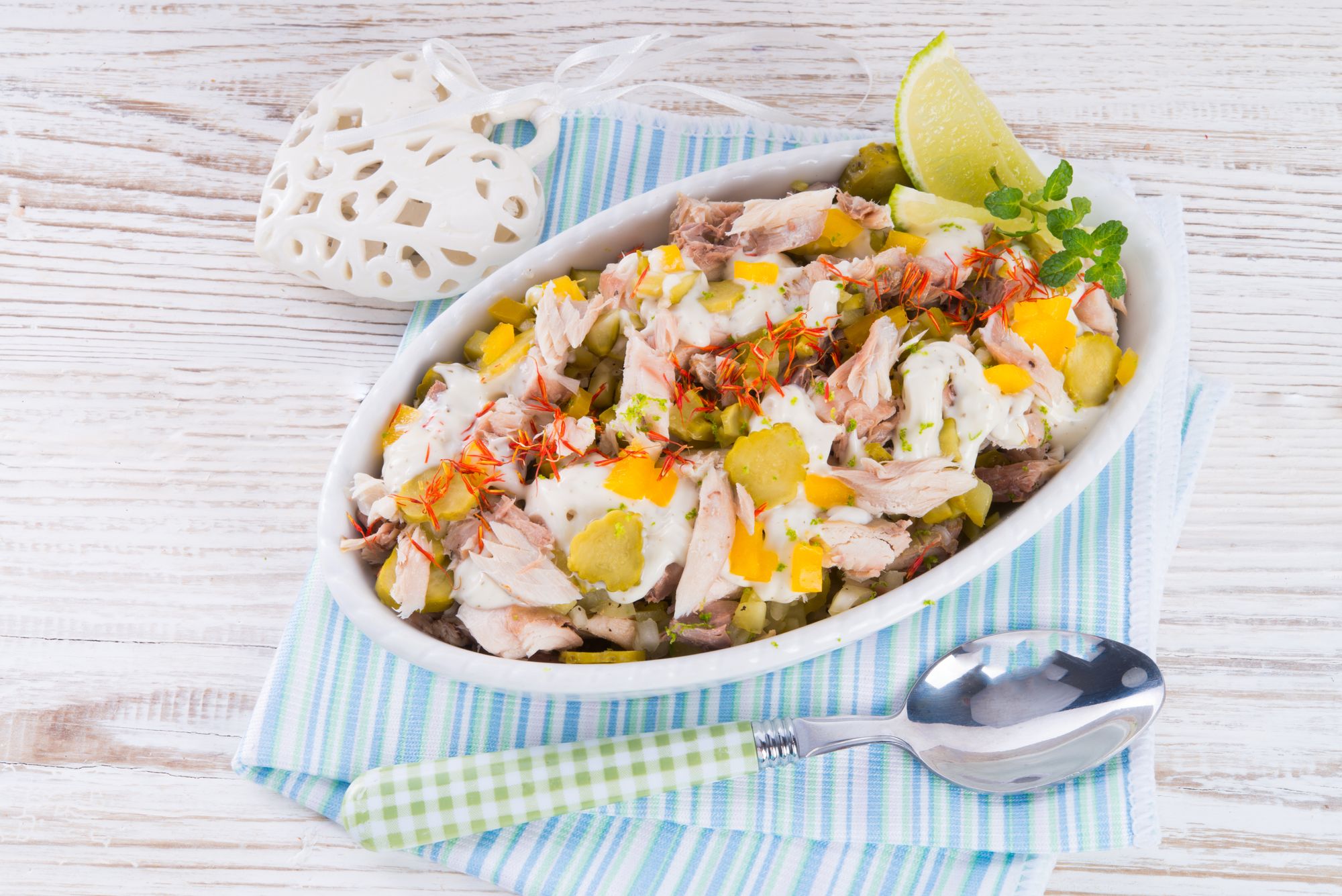Pepper-crusted Mackerel Salad