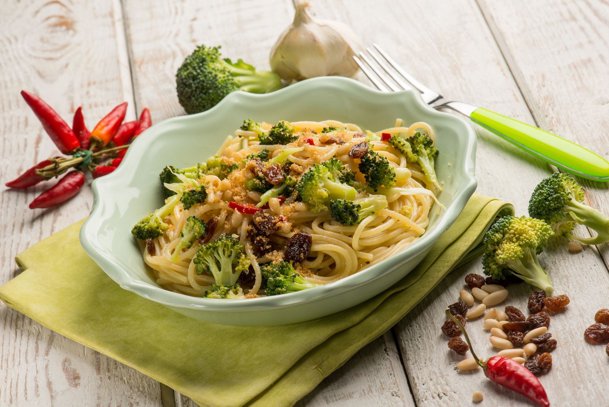 Broccoli Pesto Spaghetti