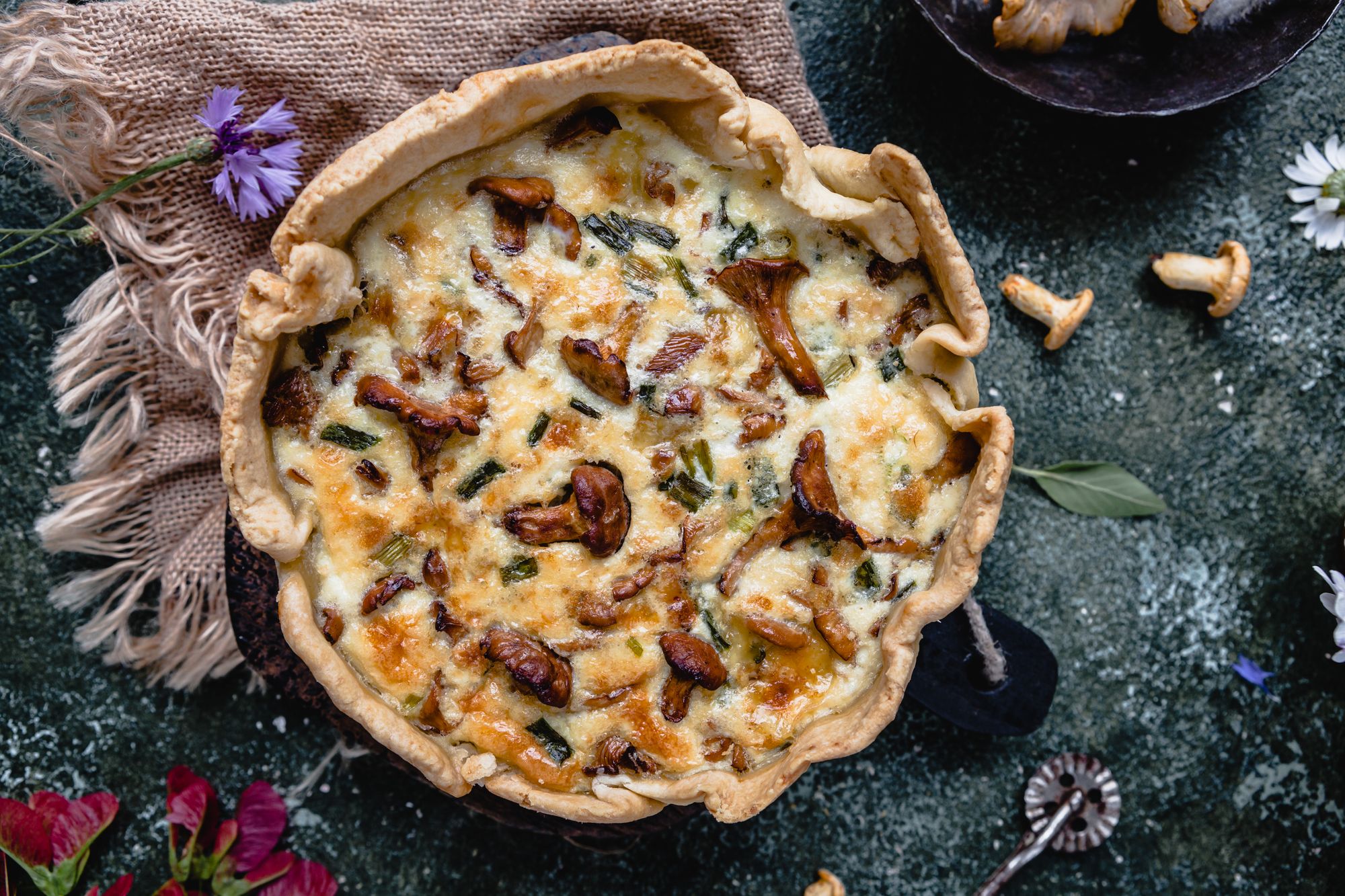 Mushroom and Parsnip Rosti Pie