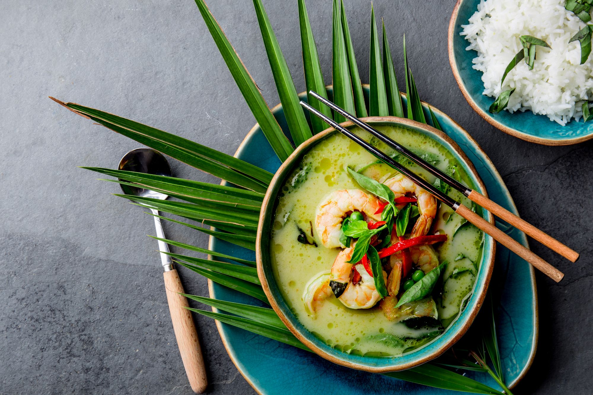 Green Chilli and Coconut Prawns