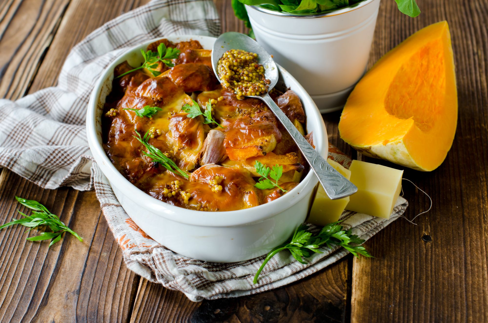 Sausage, Sage, and Pumpkin Casserole