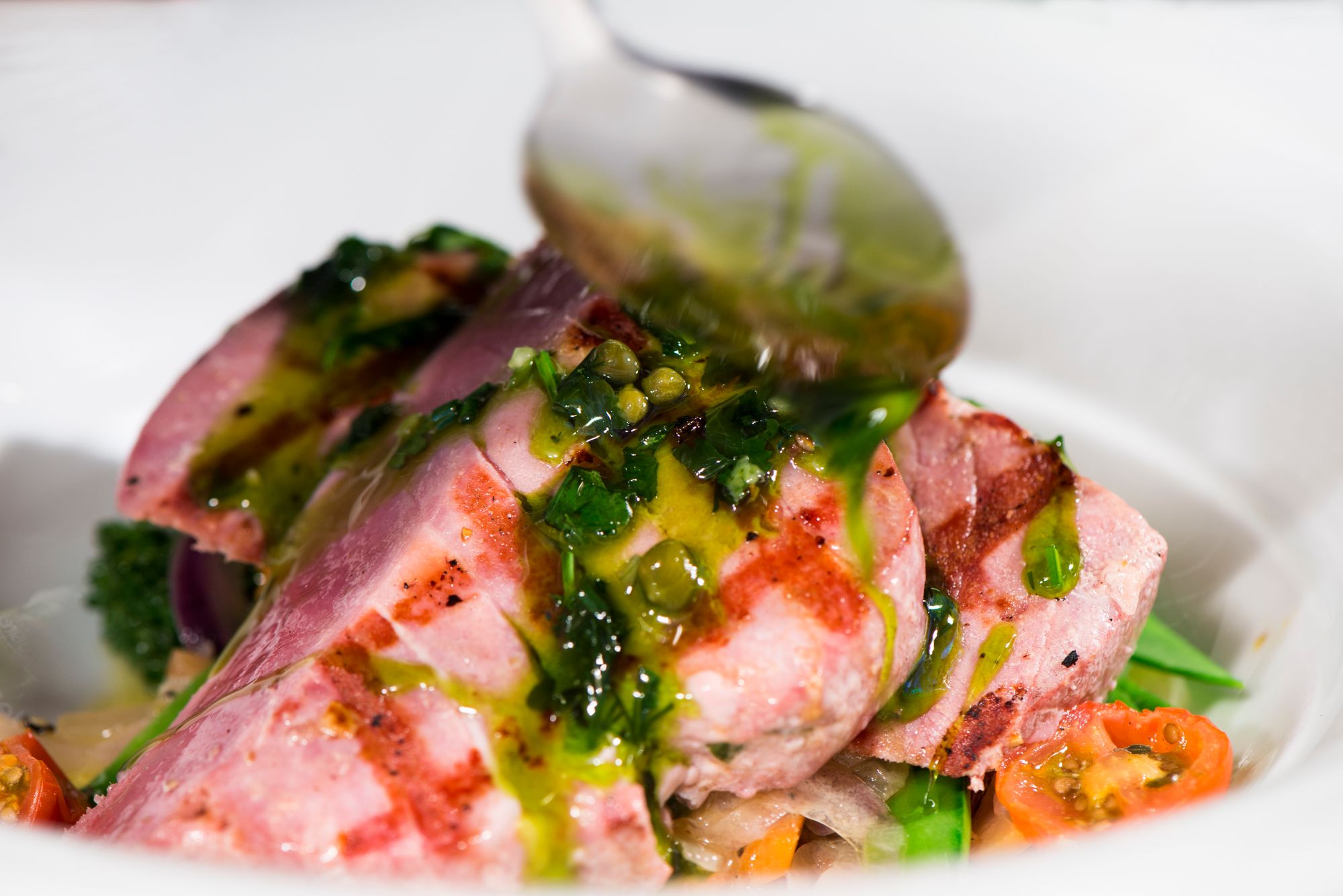 Tuna Steak with Salsa Verde