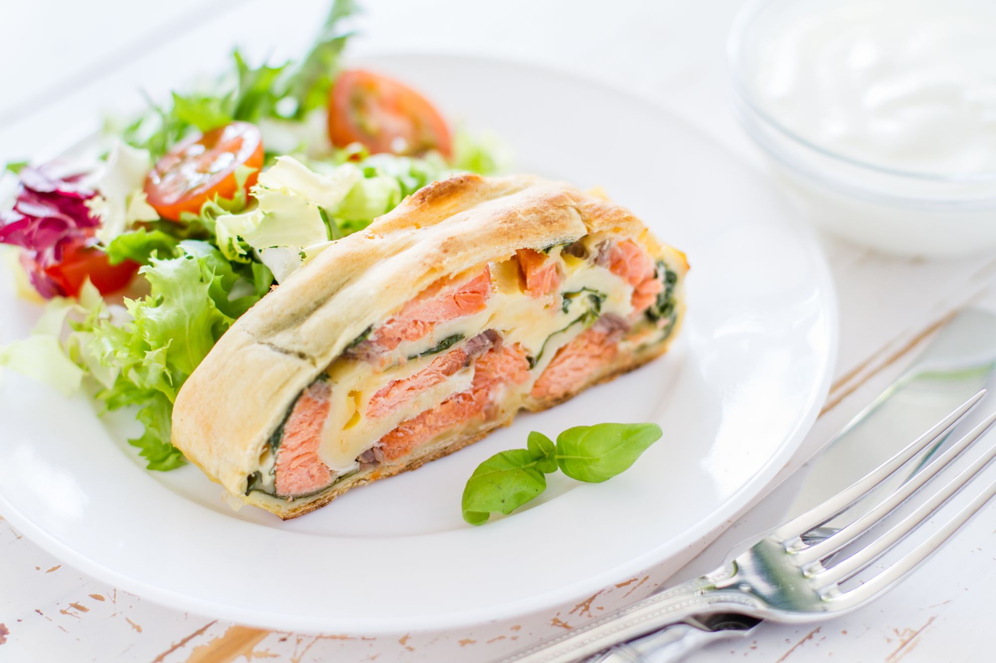 Salmon and Pesto Pastries
