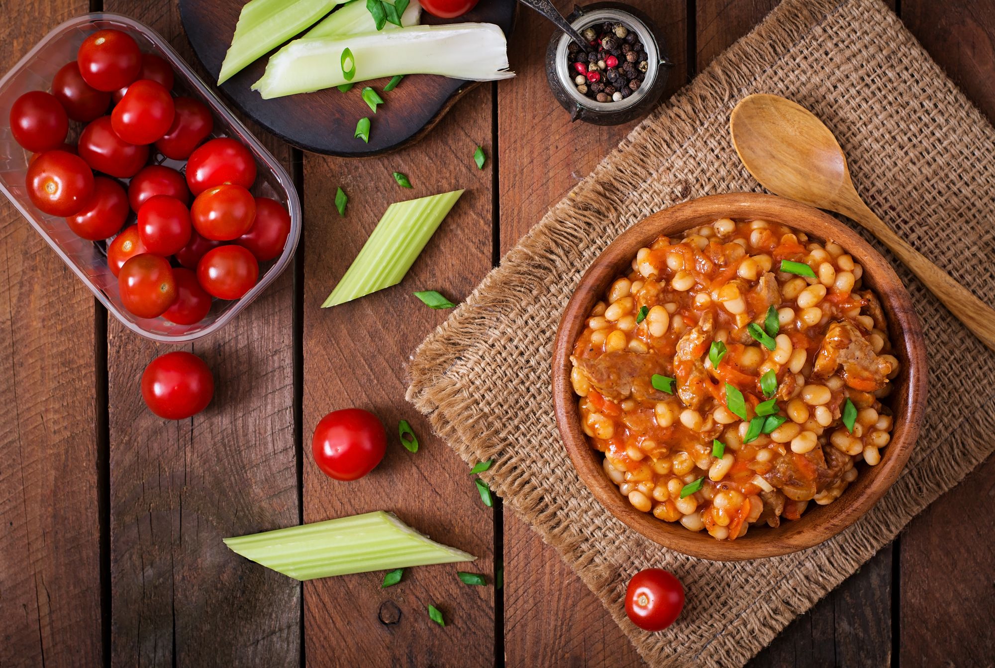 Pork and Bean Spanish Stew