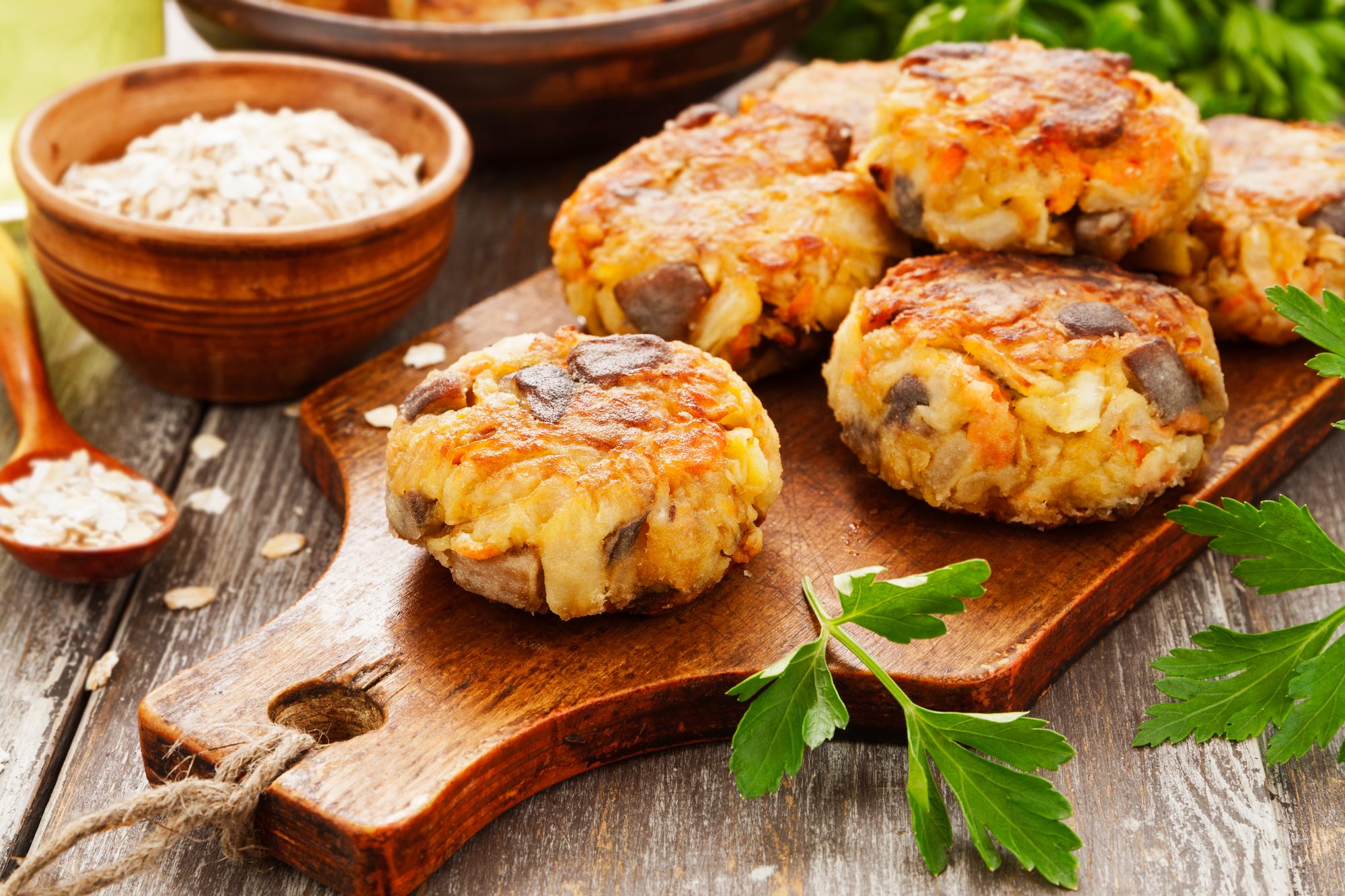Nut and Porcini Patties