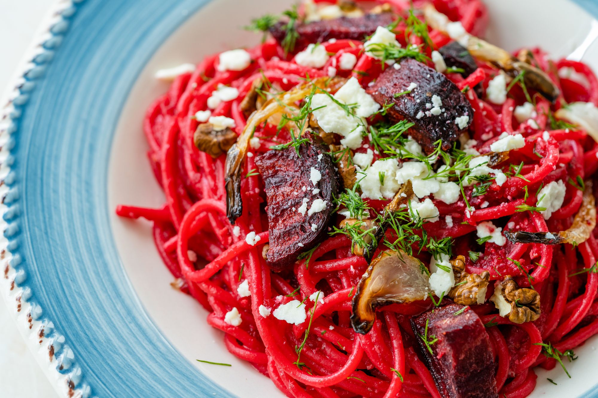 Feta and Beetroot Pasta