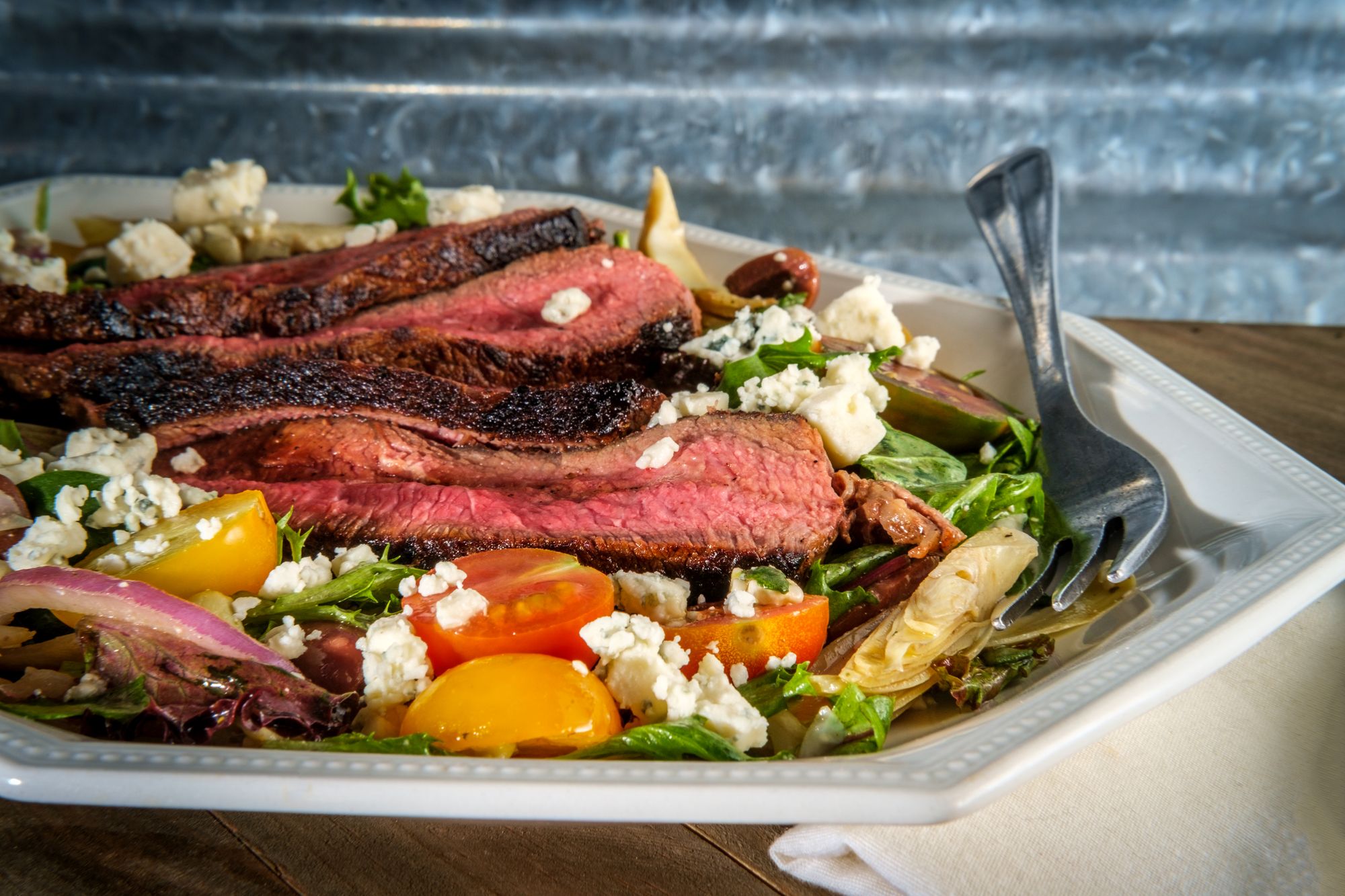 Steak with Blue Cheese and Sage