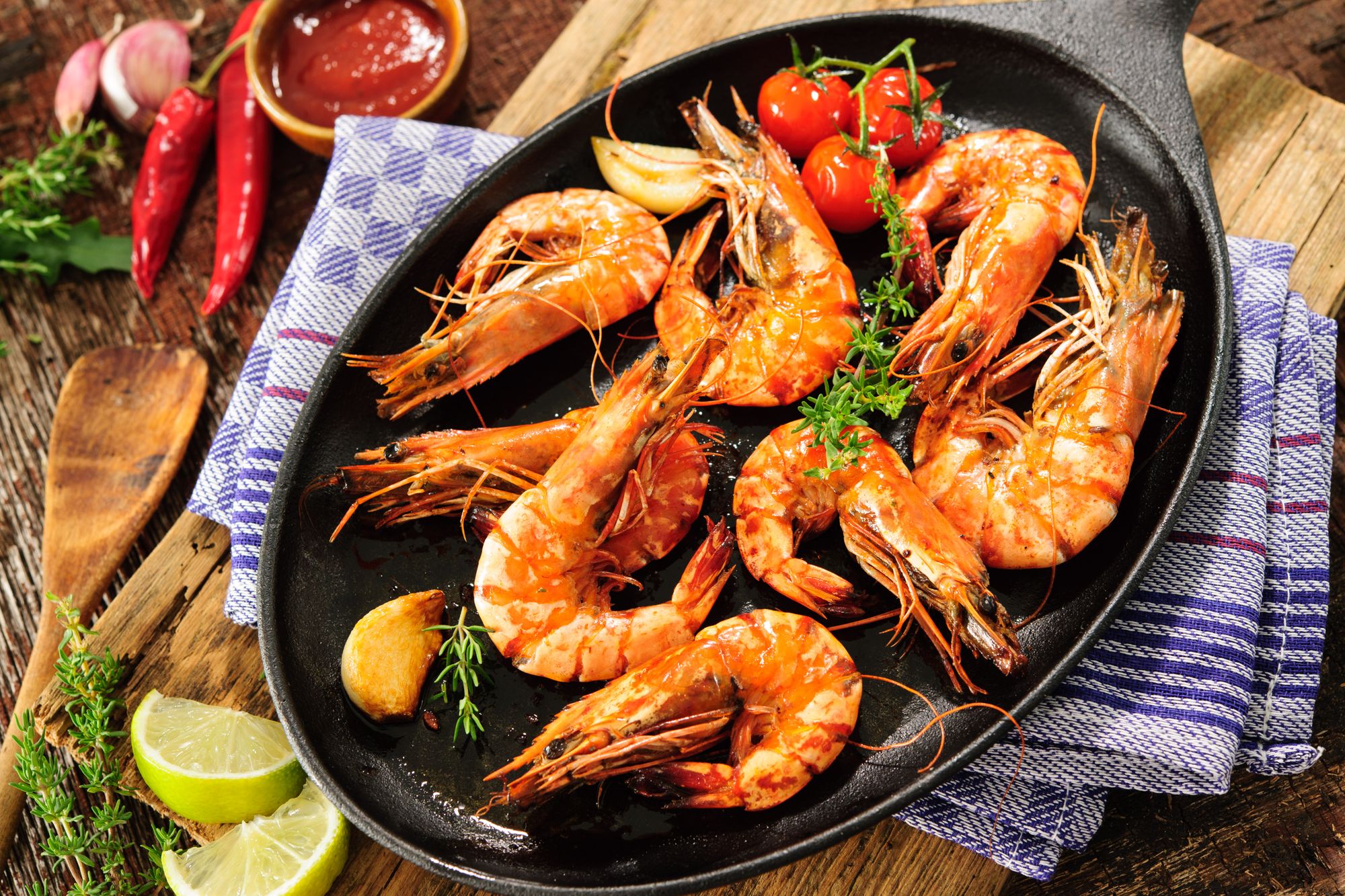 Scampi with Oyster Mayo