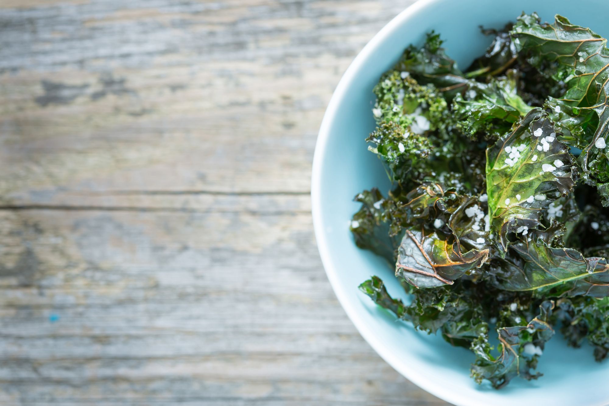 Garlic Kale Chips for Sharing