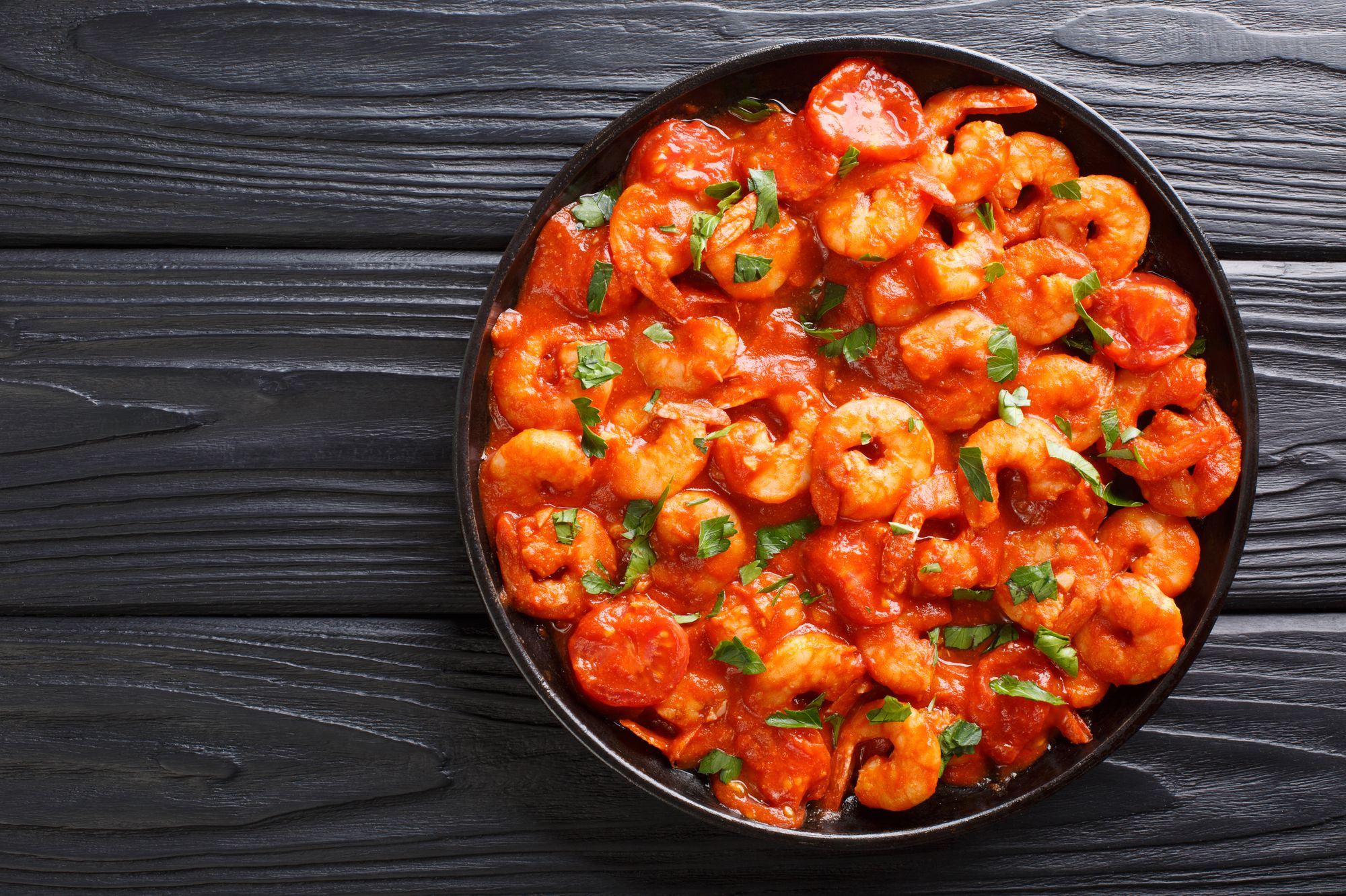 Tomato and Garlic Prawns