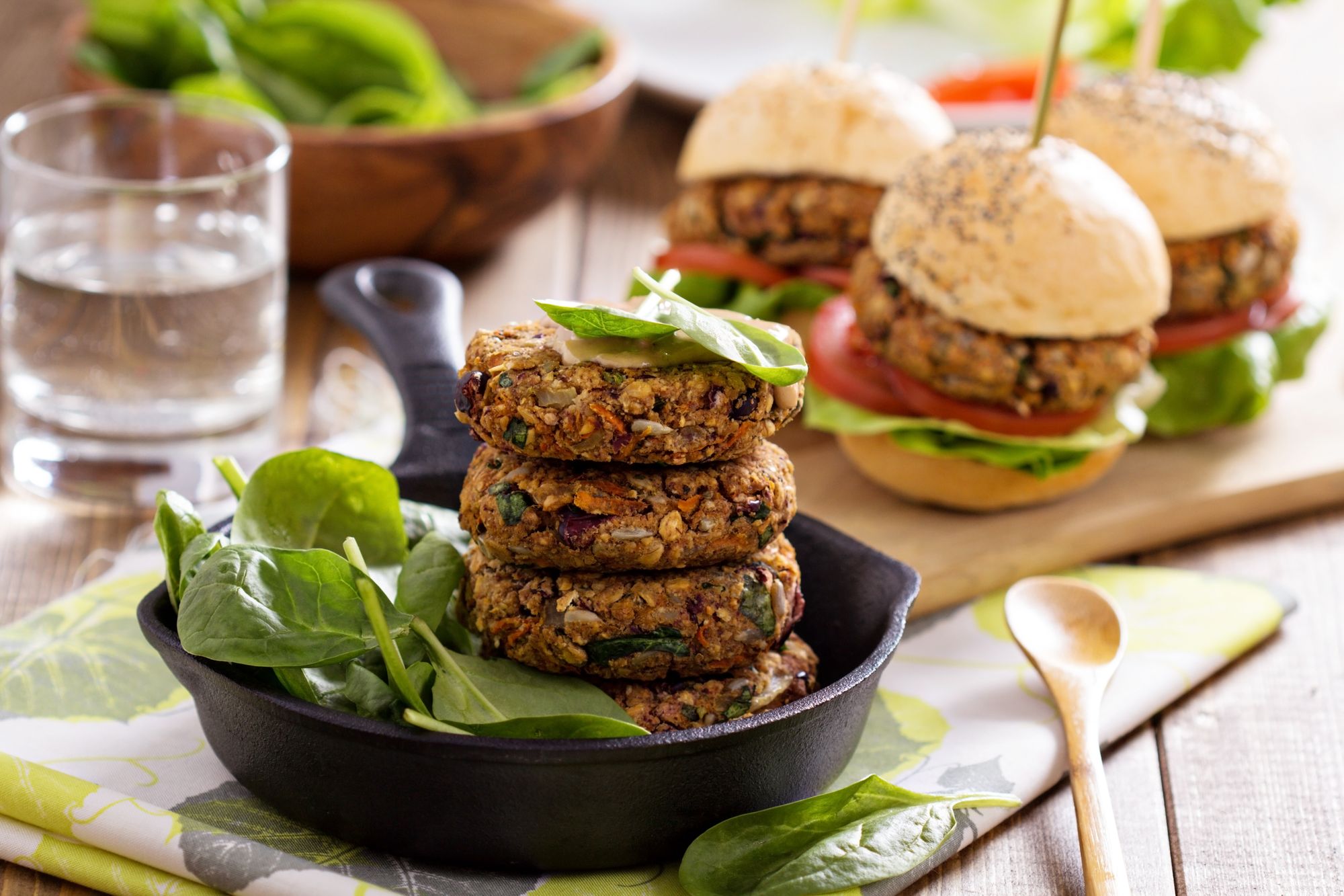 Vegan Jamaican Burgers