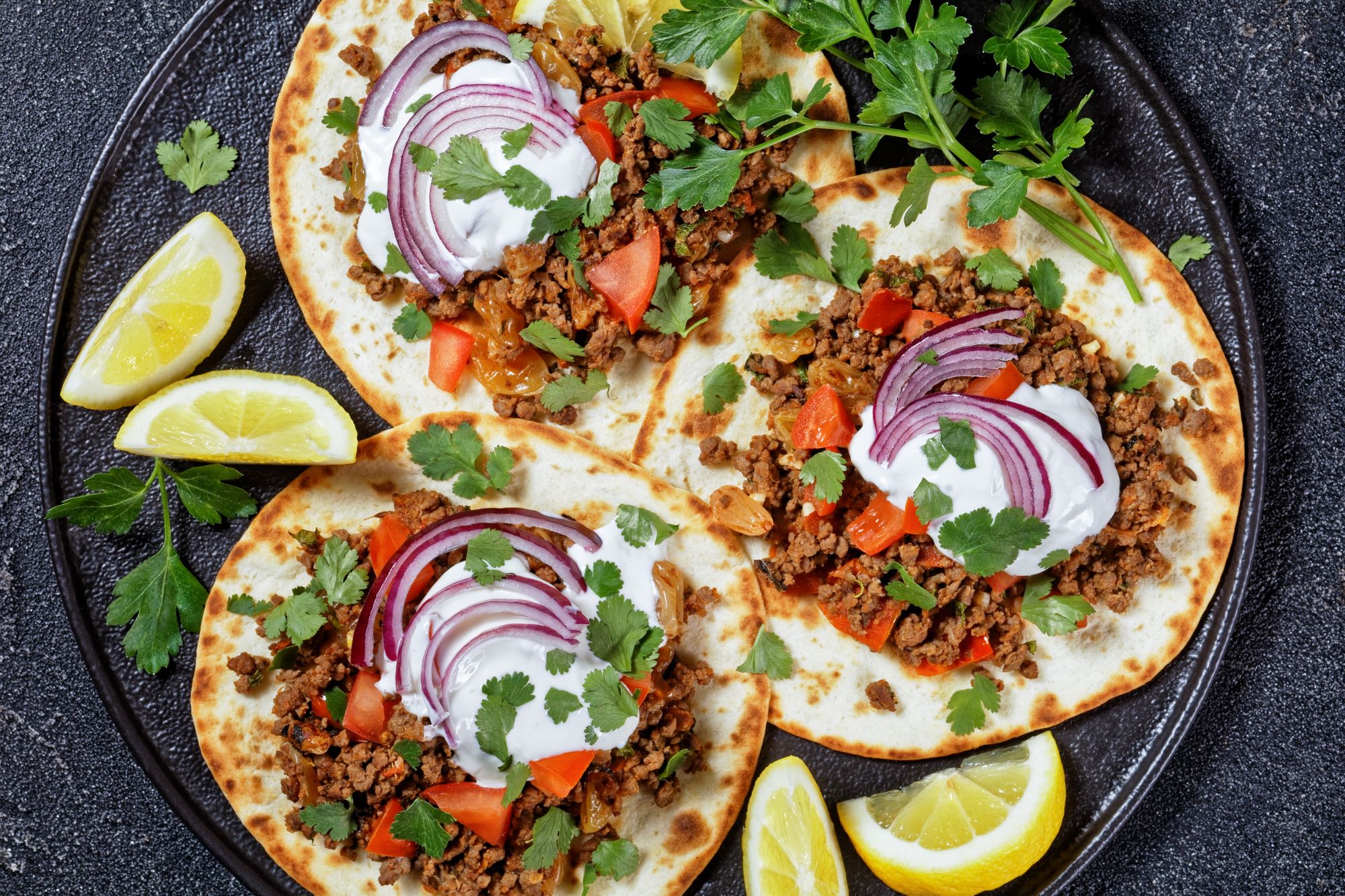 Turkish Minced Meat Flatbread