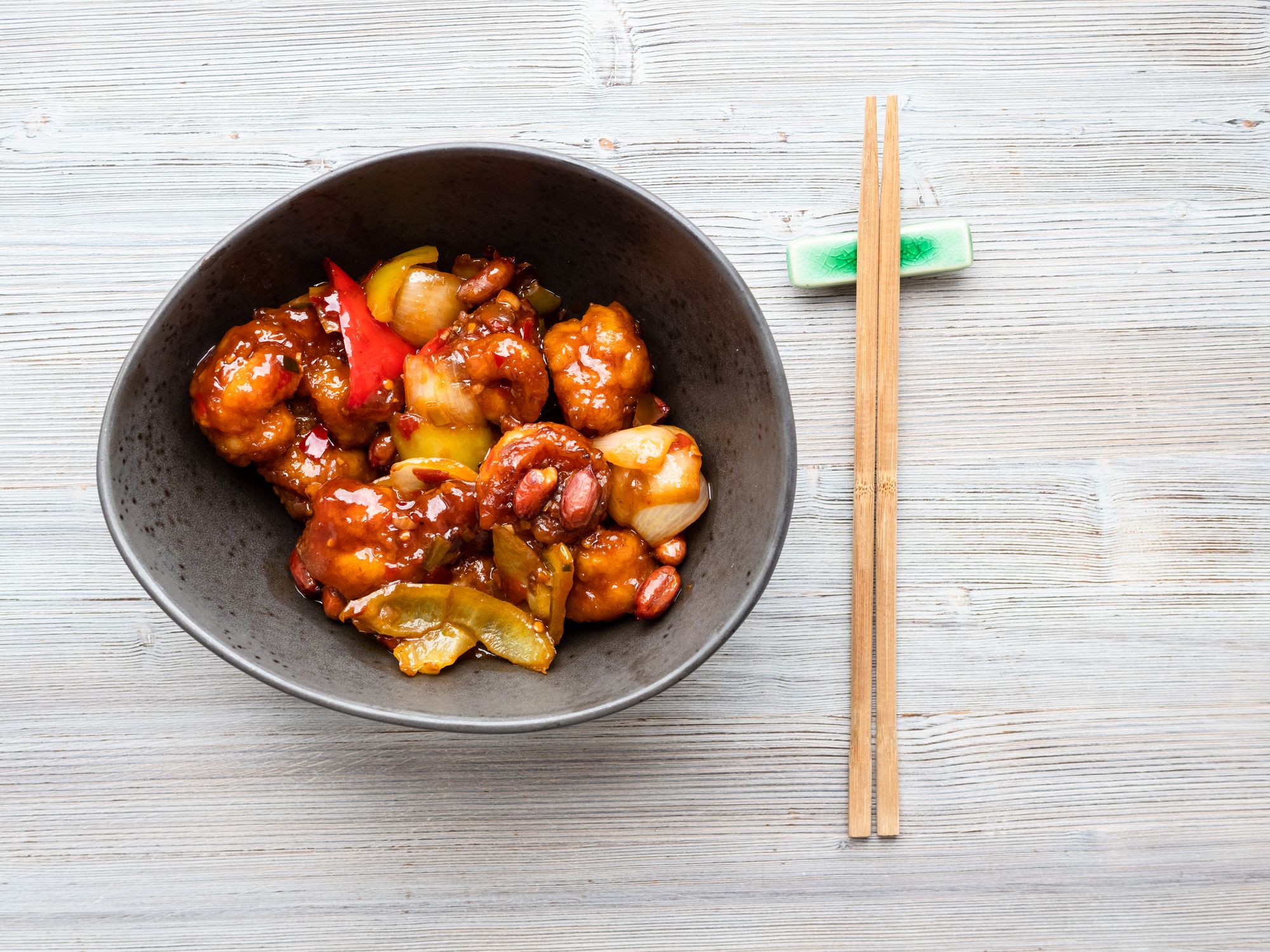 Sichuan Prawns with Shiitake Mushrooms