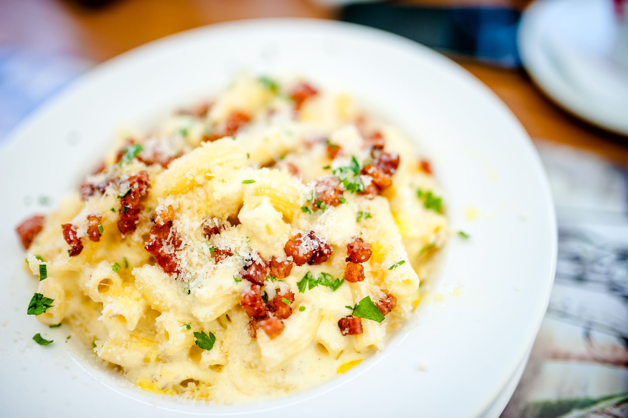 Quick Penne Carbonara