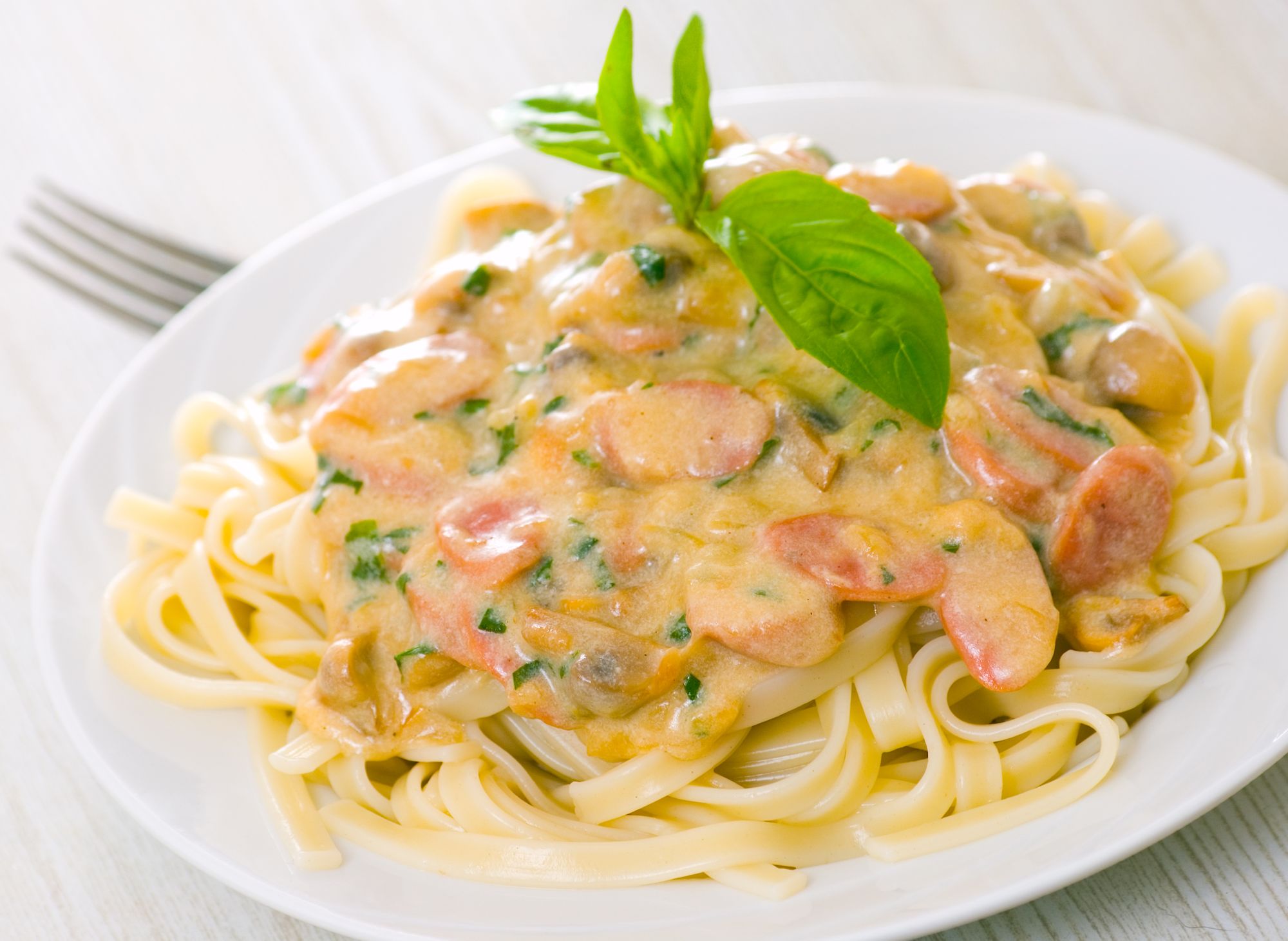 Tagliatelle with Creamy Sausage Sauce