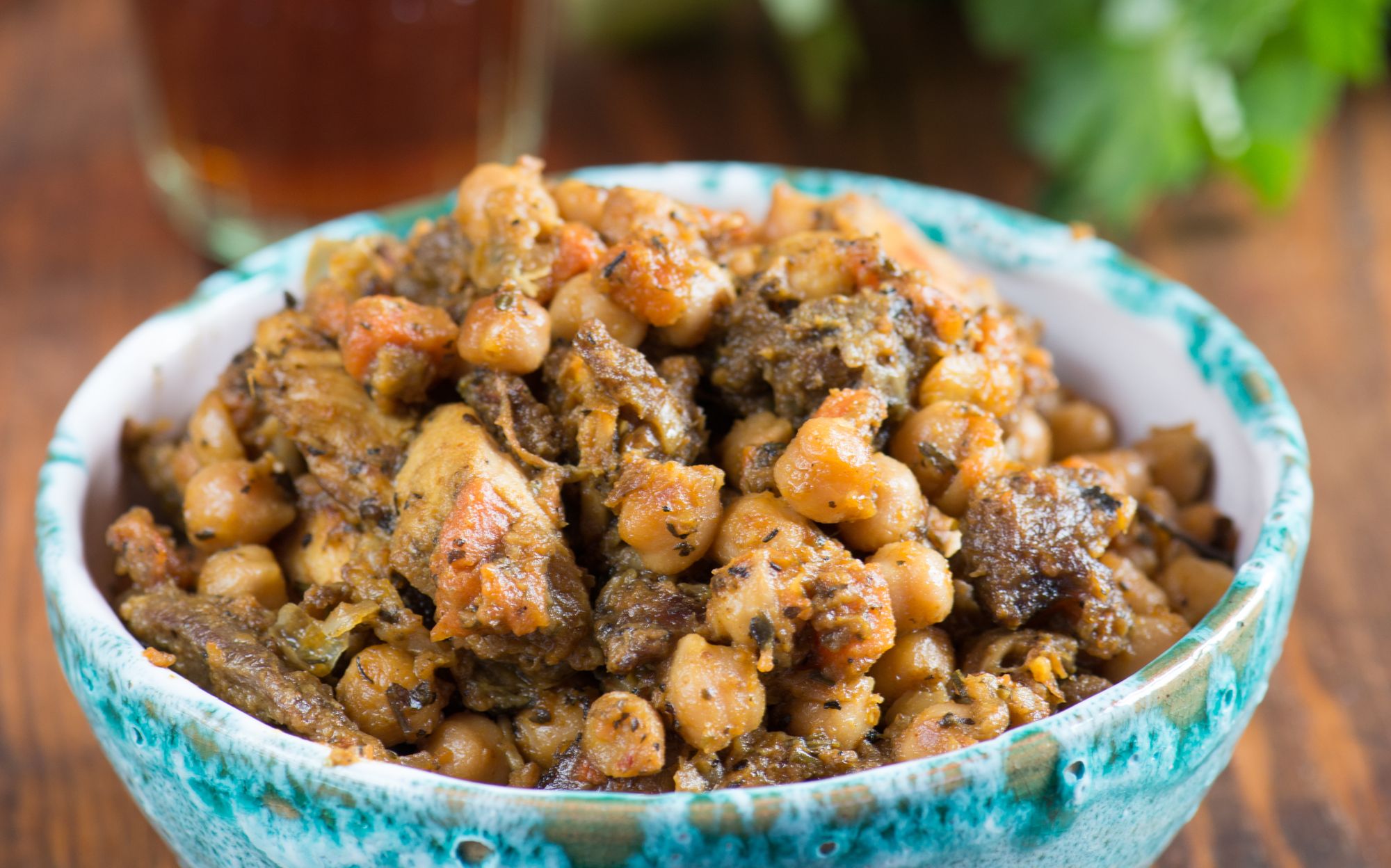 Chickpea, Lamb, and Harissa Tagine