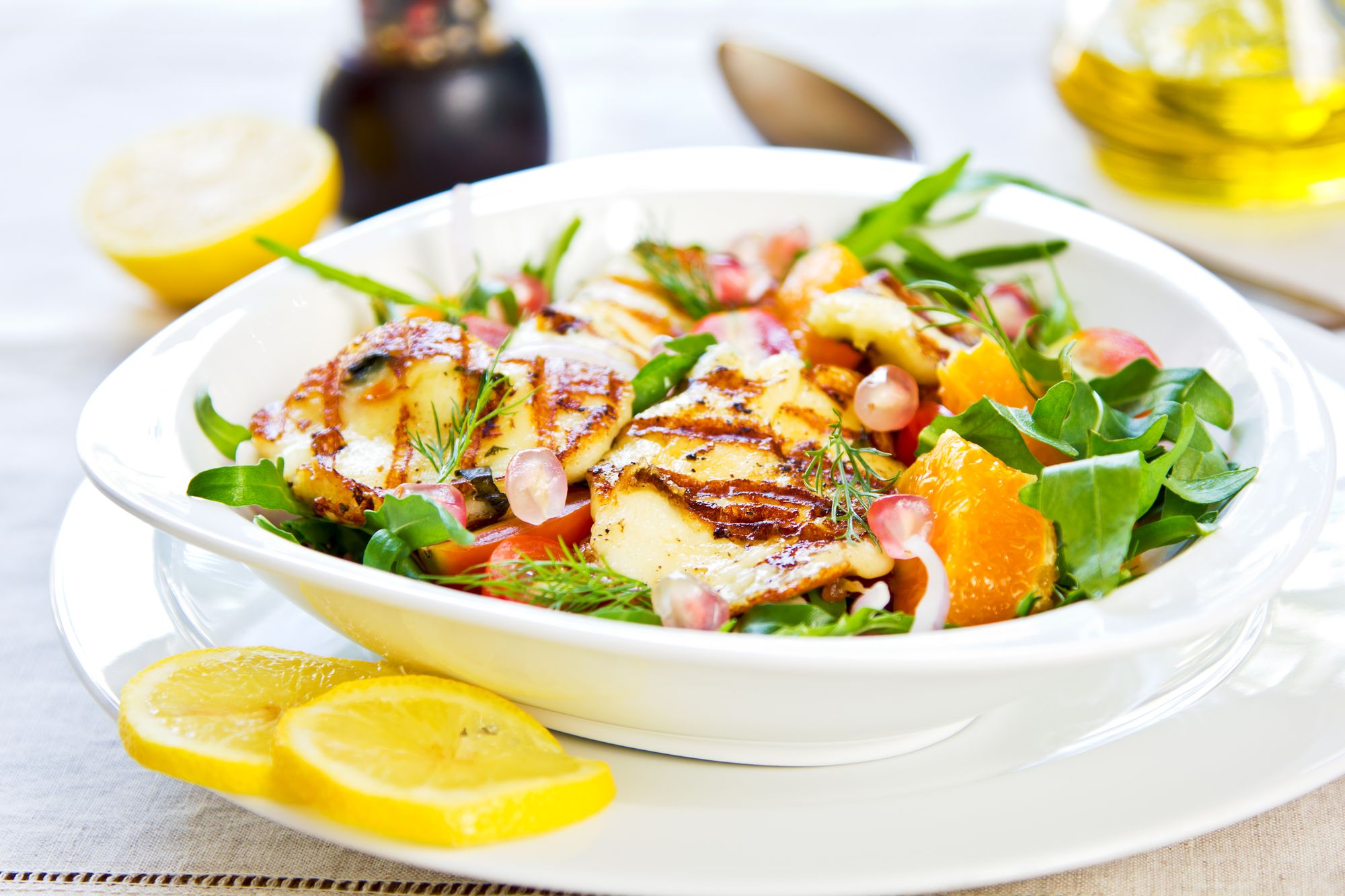 Halloumi and Orange Salad