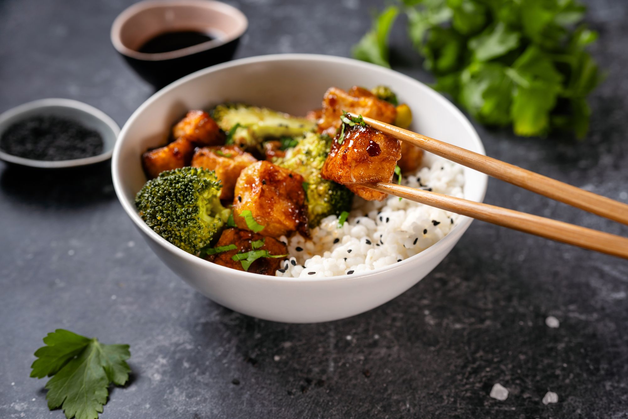Broccoli and Sesame Paneer