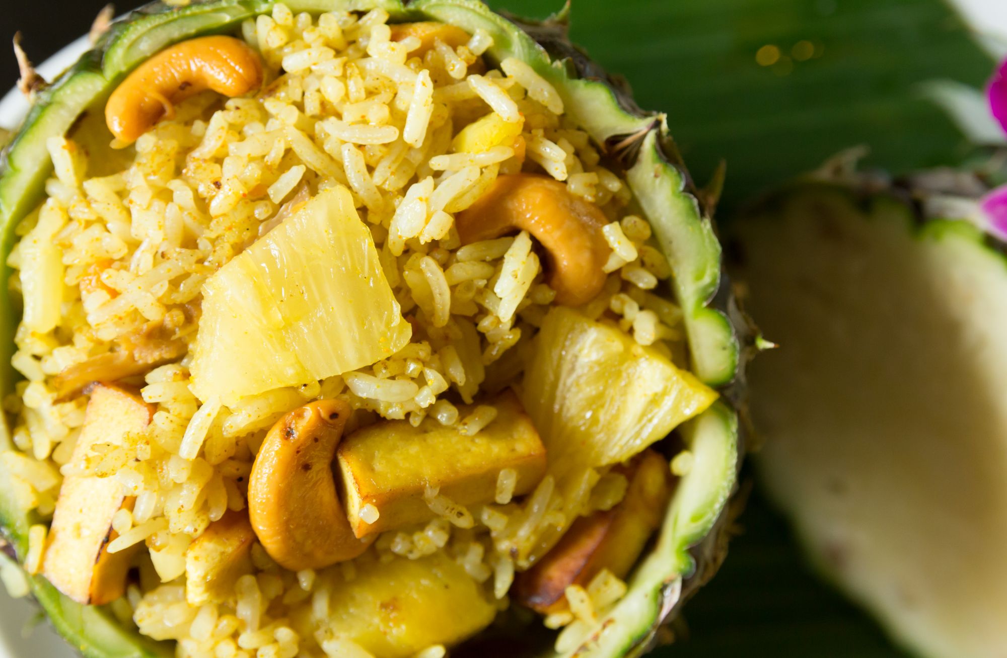 Fried Rice with Pineapple Side