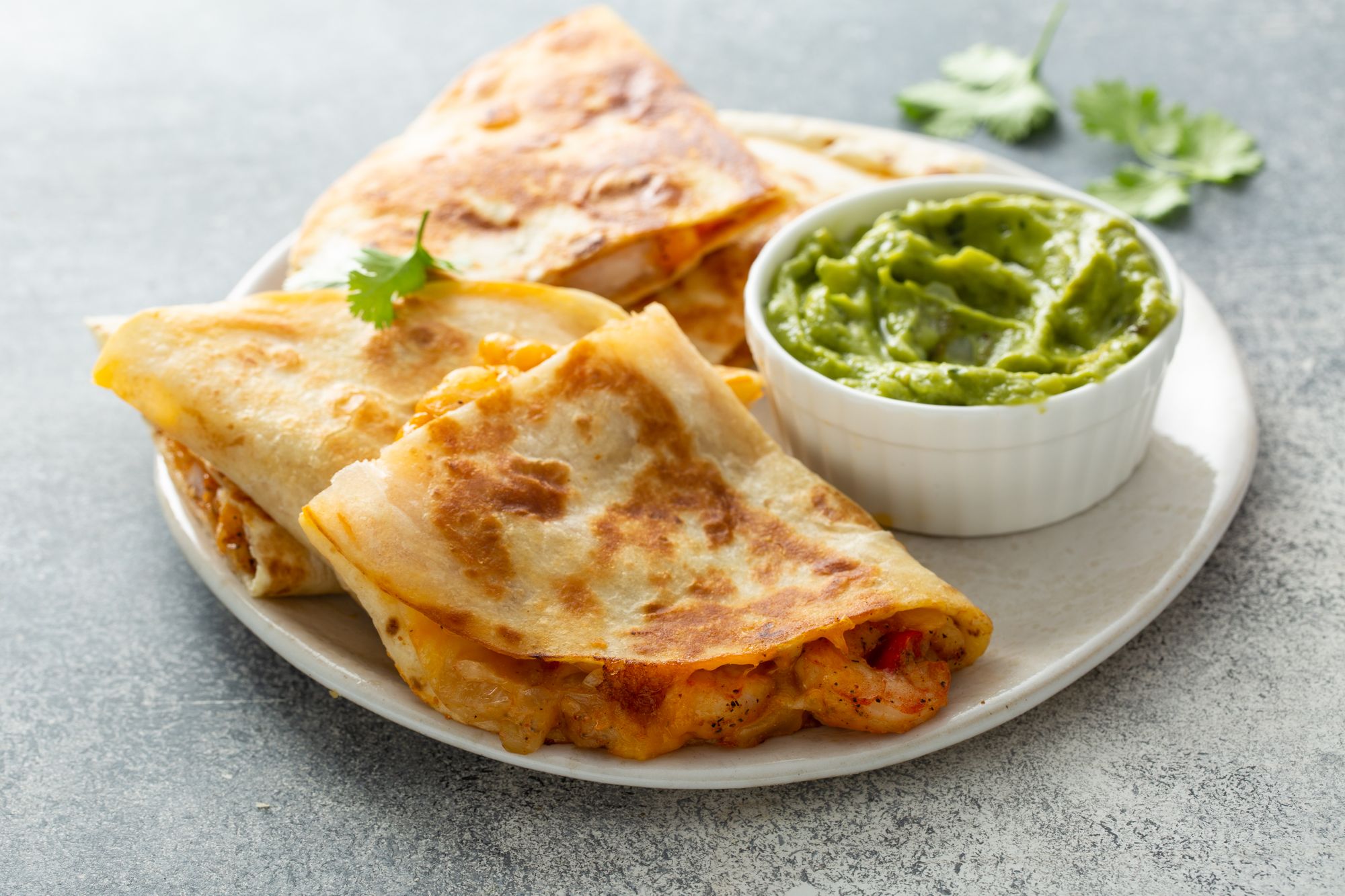 Chorizo and Prawn Quesadilla