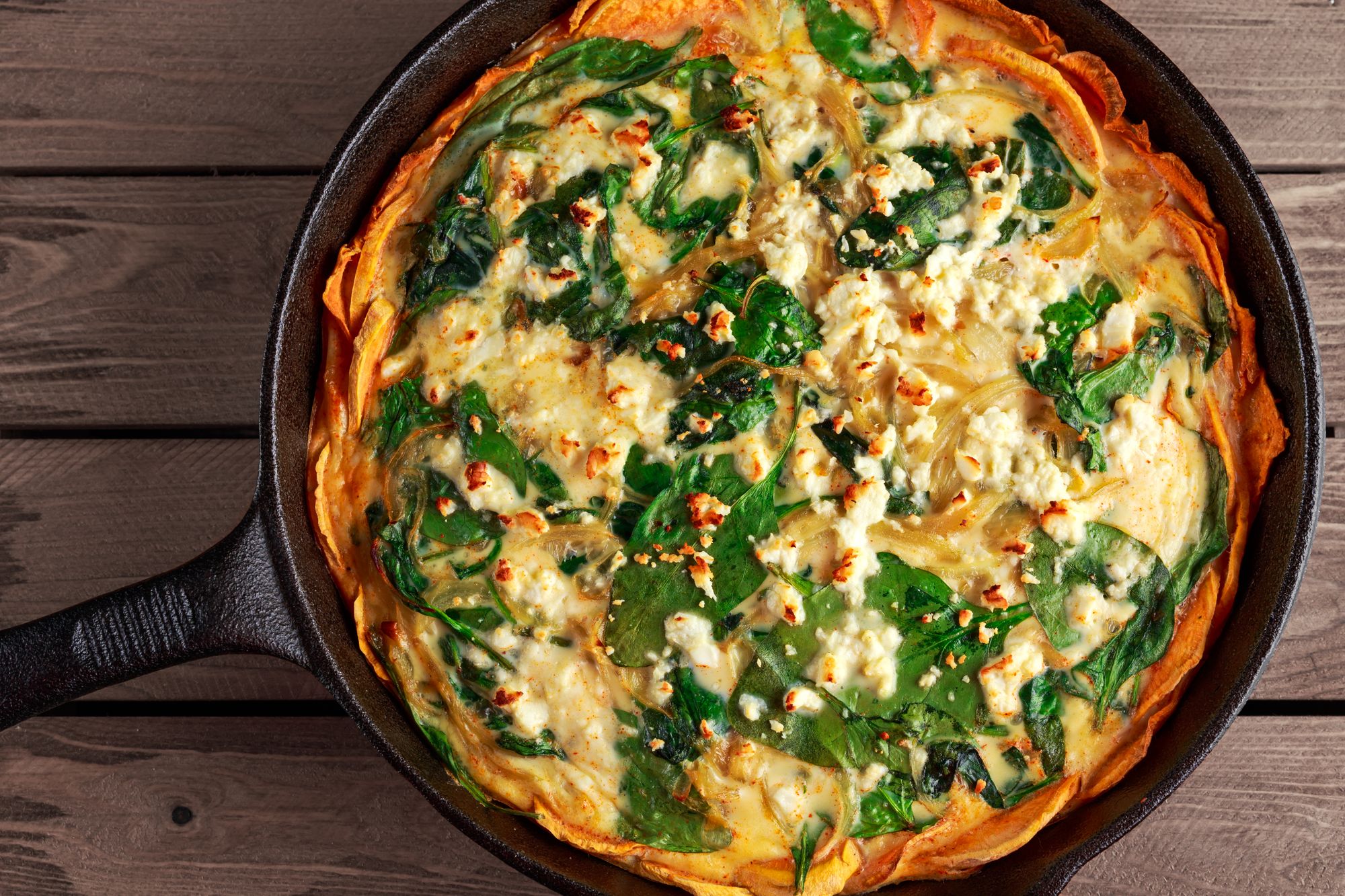 Feta and Sweet Potato Tortilla