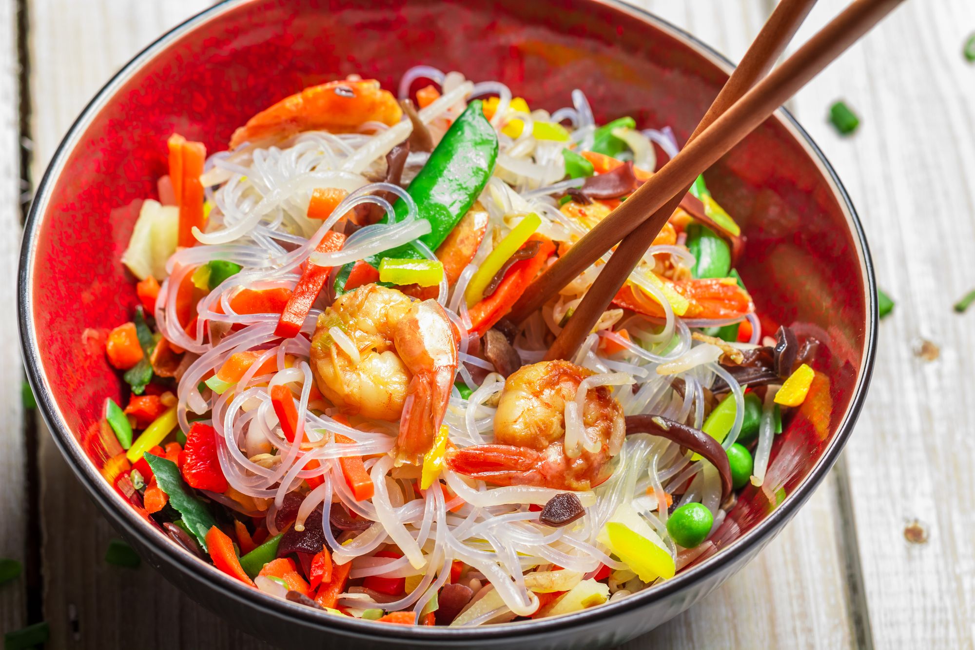 Mango and Prawn Noodles