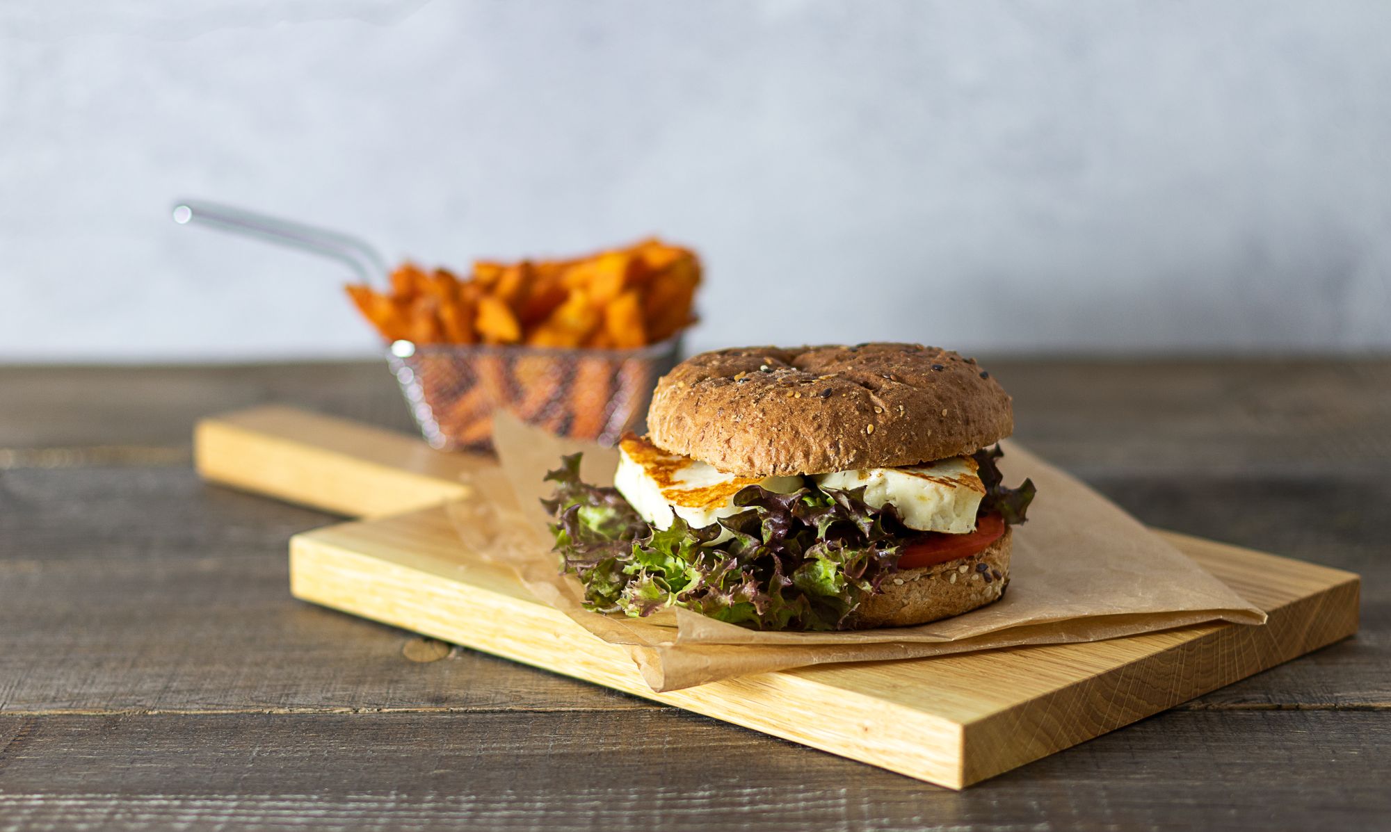 Mushroom, Miso, and Halloumi Burgers