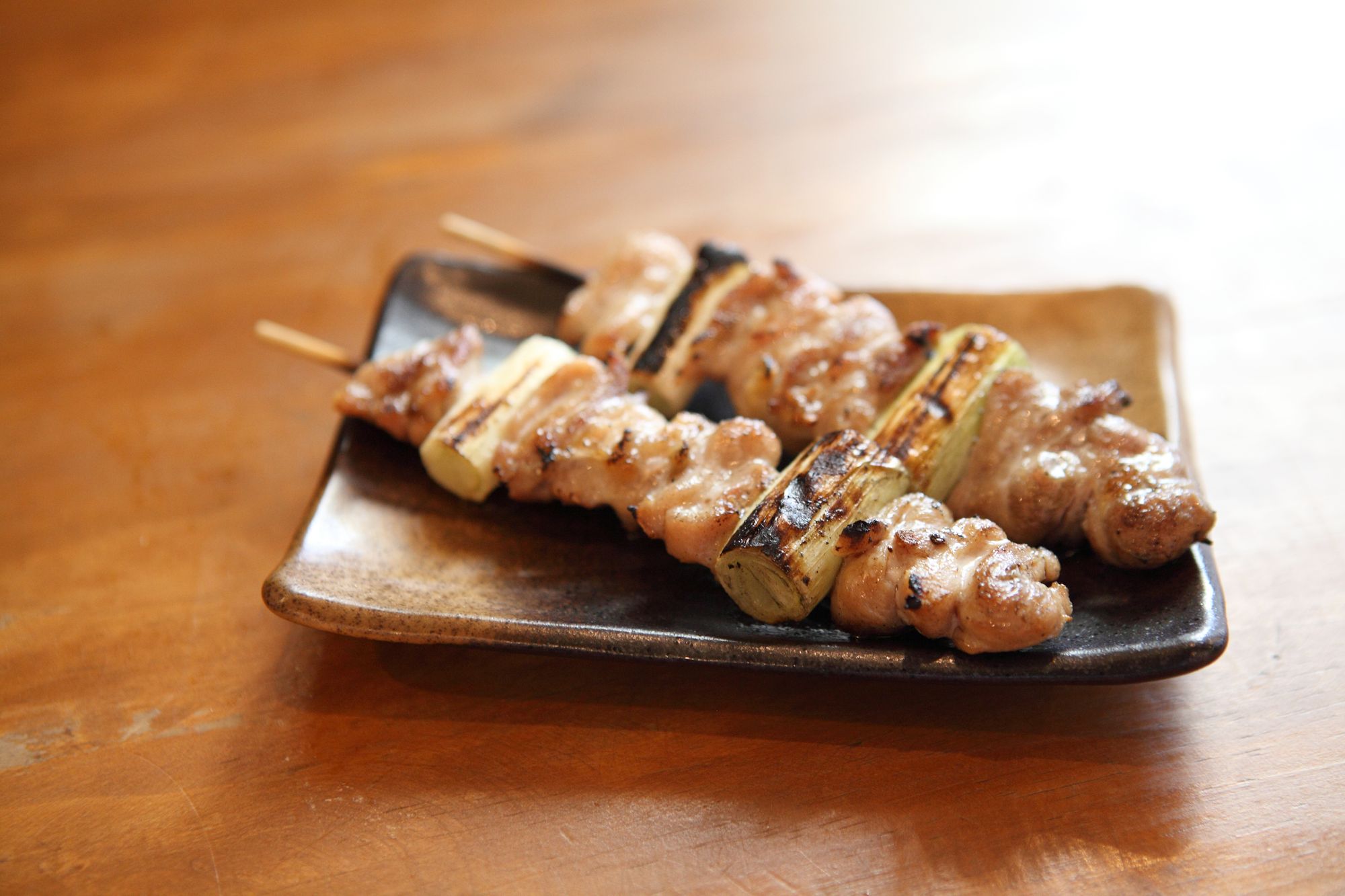 Yakitori-style Barbecue Chicken Skewers