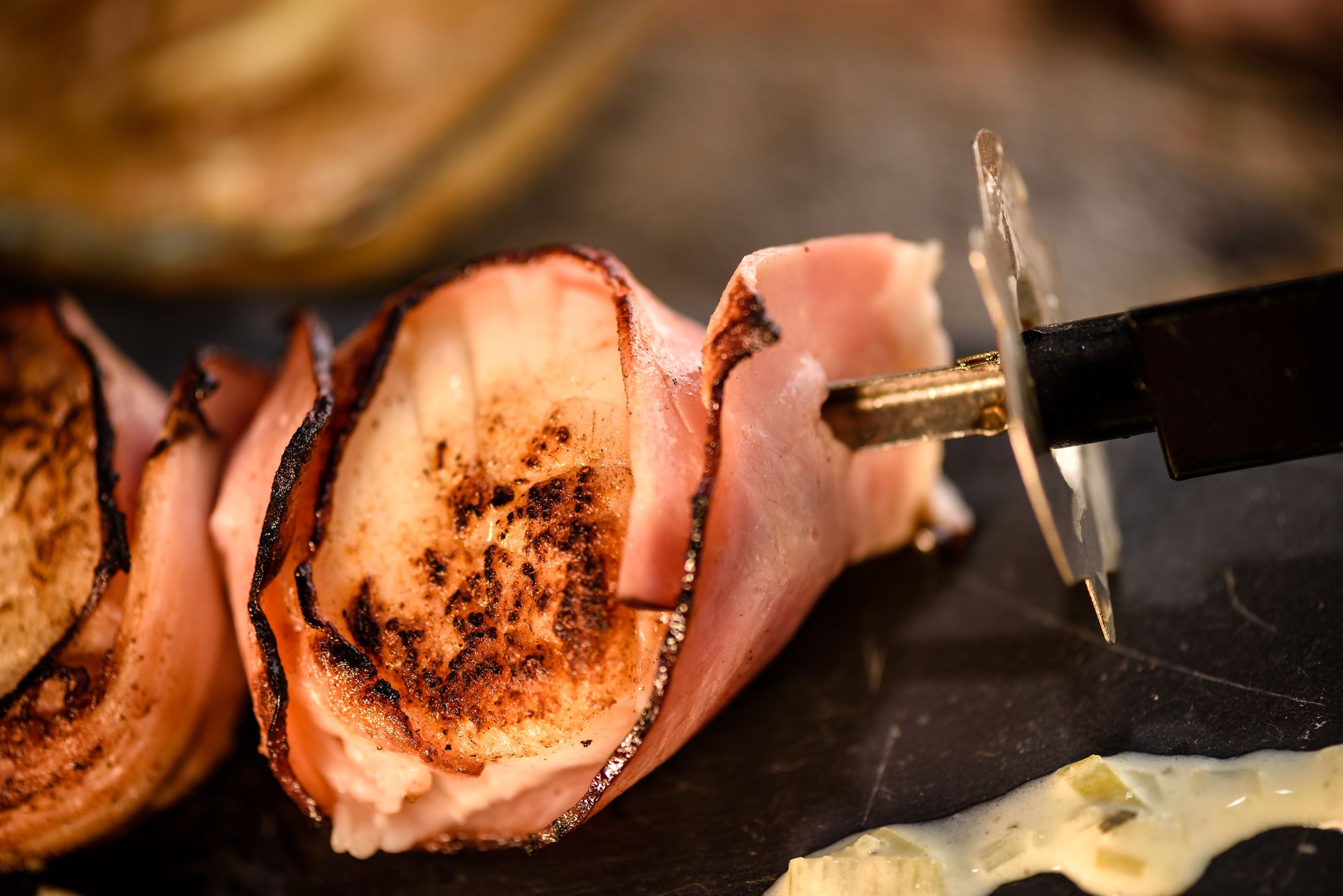 Scallop and Ham Fettuccine