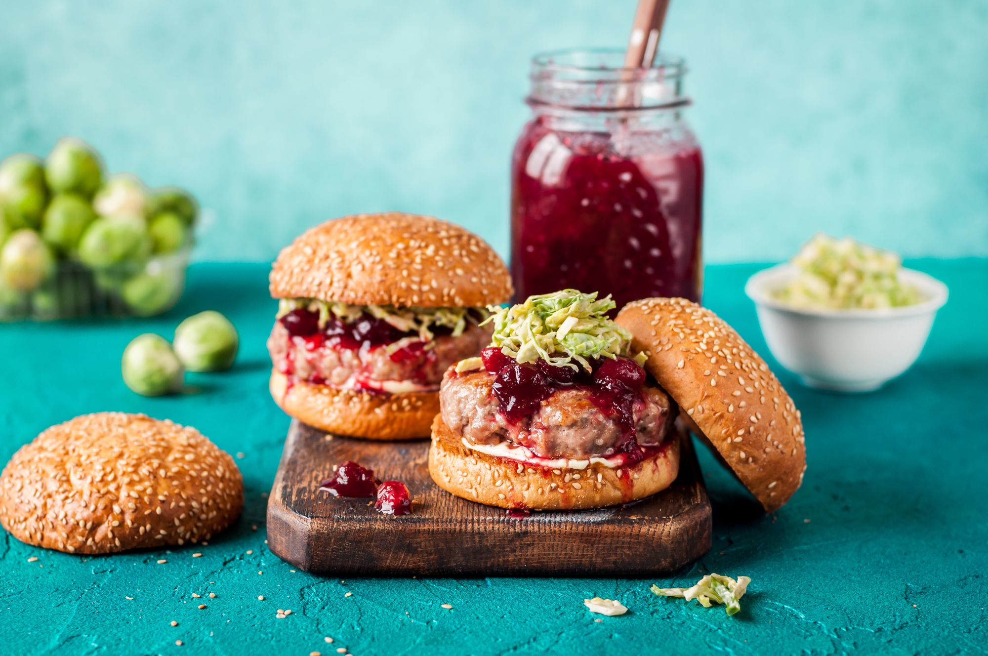 Swedish-Style Meatball Burgers