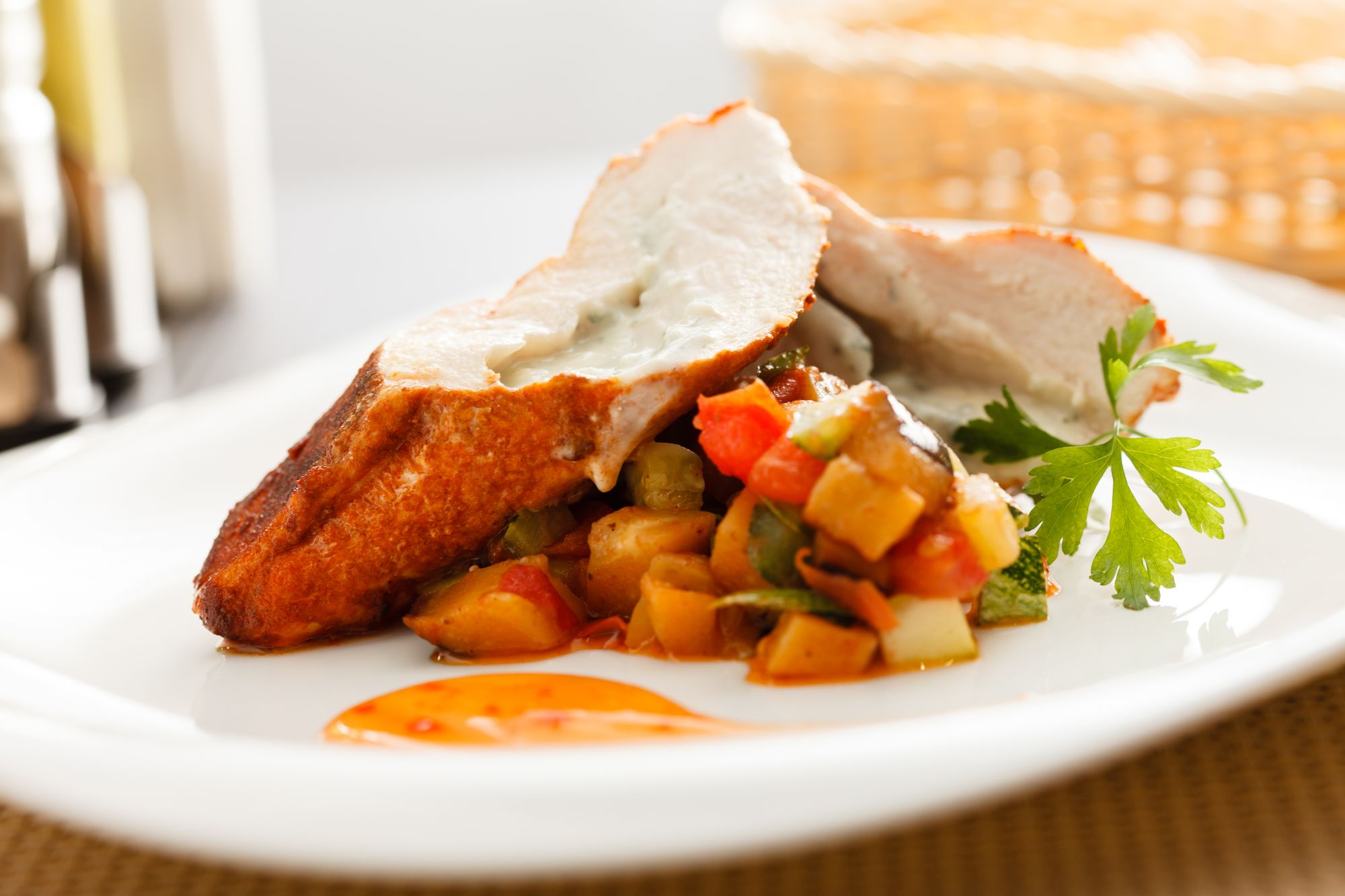 Blue Cheese Stuffed Pork Loin