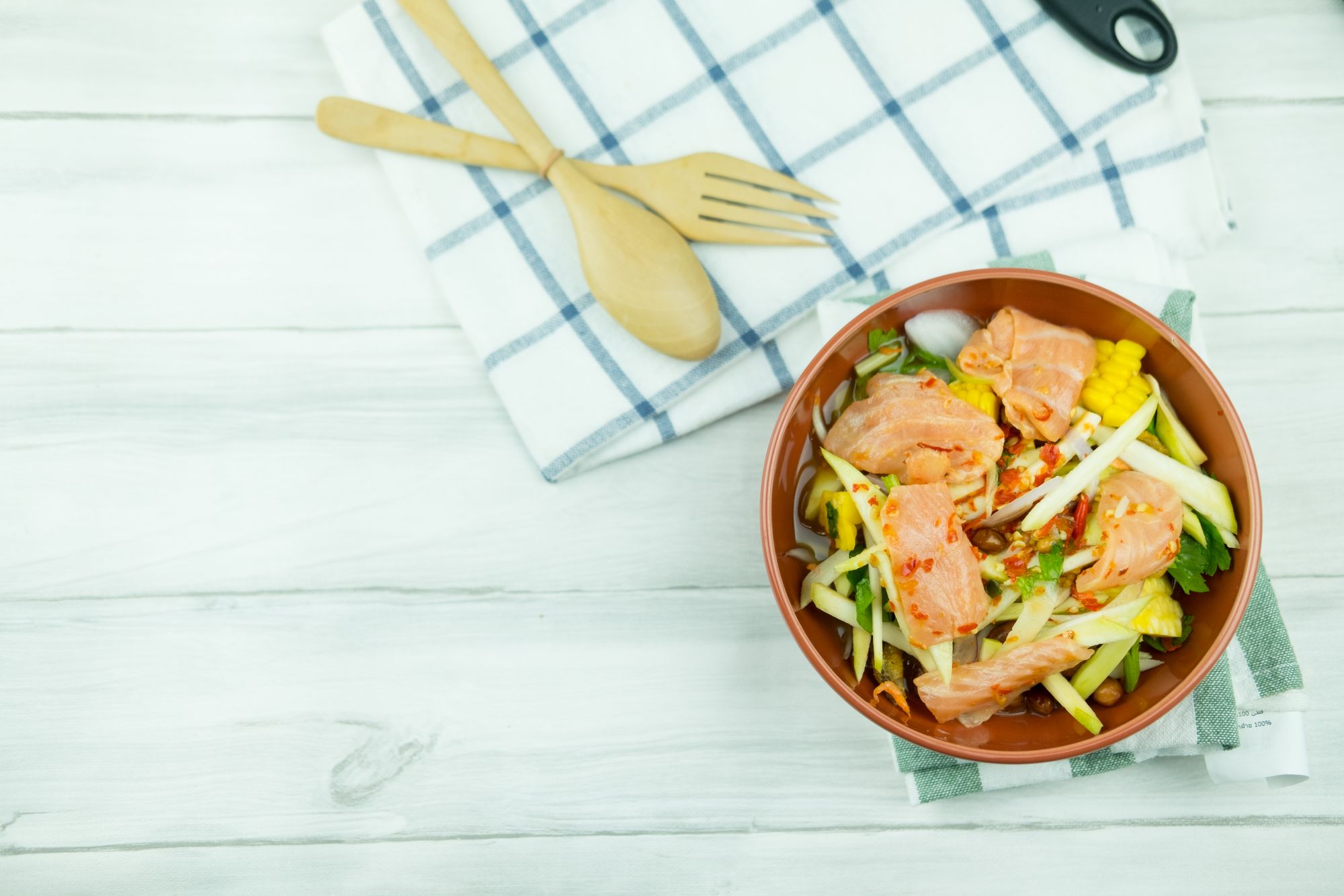 Mango Salad and Smoked Mackerel