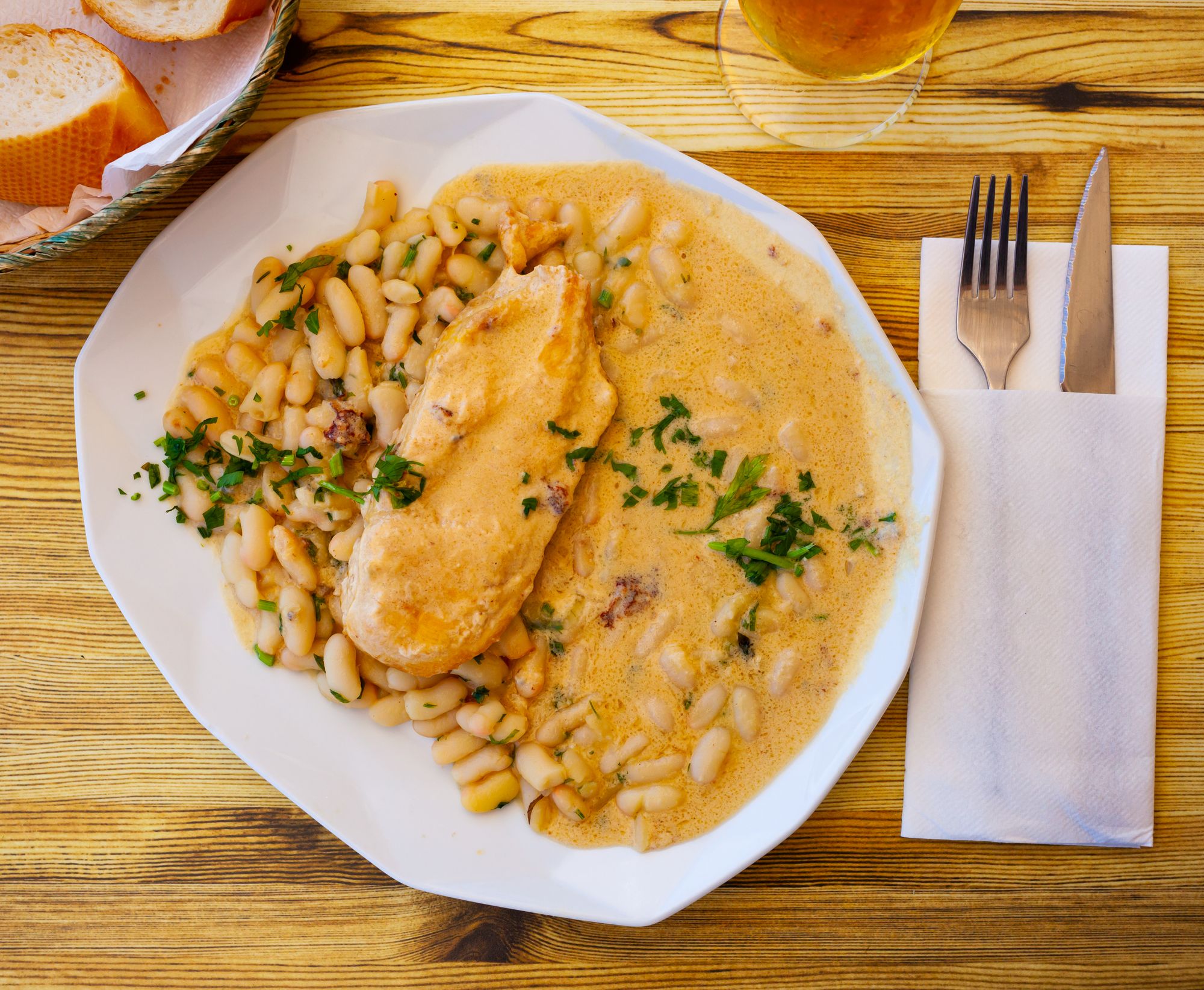 Chicken, Leek, and Beans Creamy Traybake