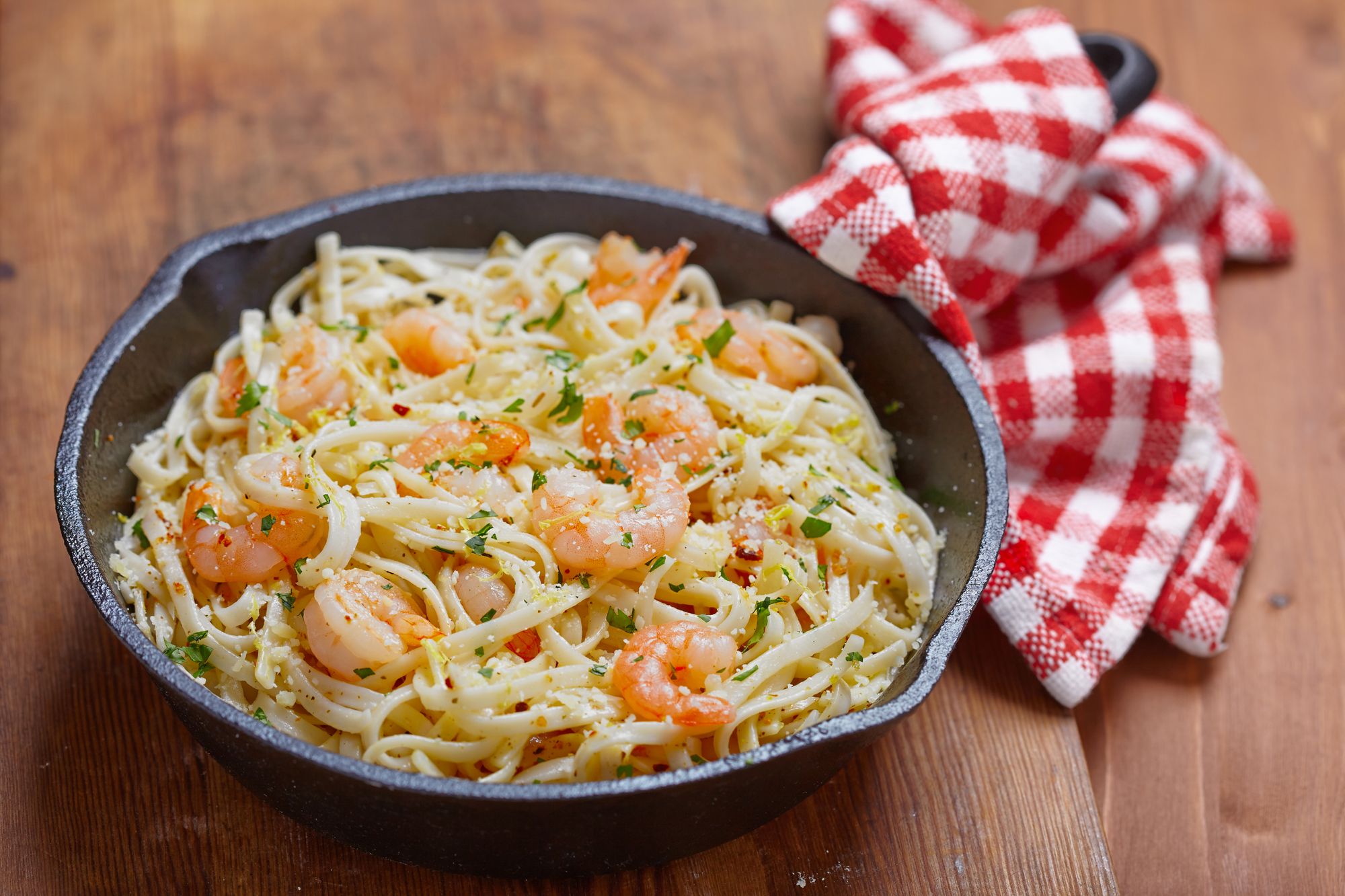 Garlic Prawn Linguine